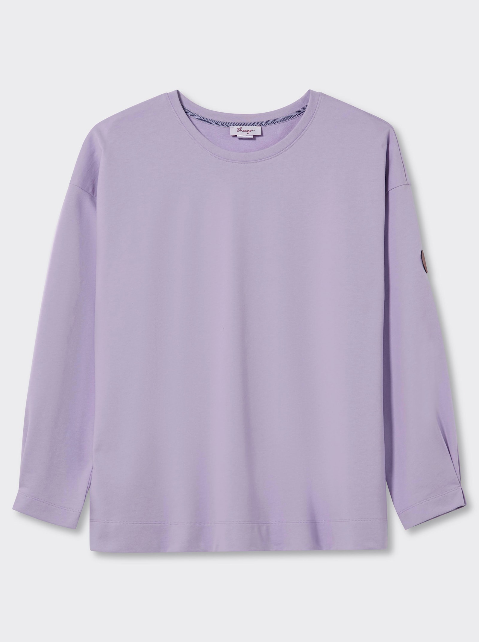 sheego Sweatshirt in Oversize-Form - flieder