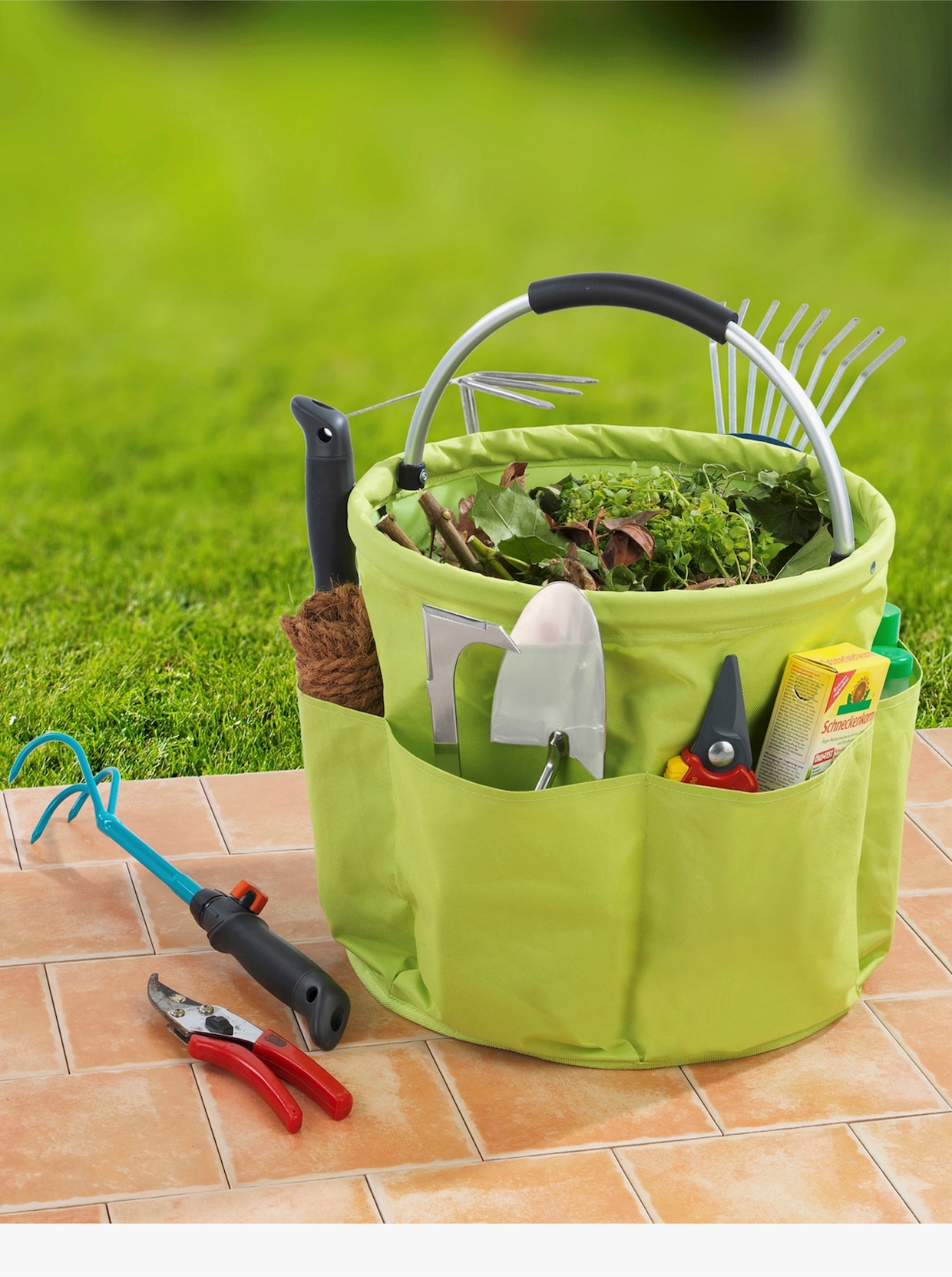 heine home Support pour accessoires de jardinage - vert