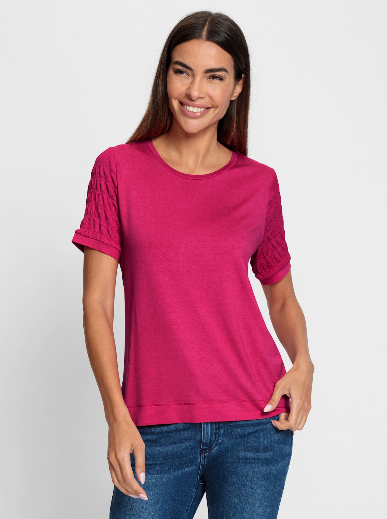 heine Shirt met ronde hals - pink
