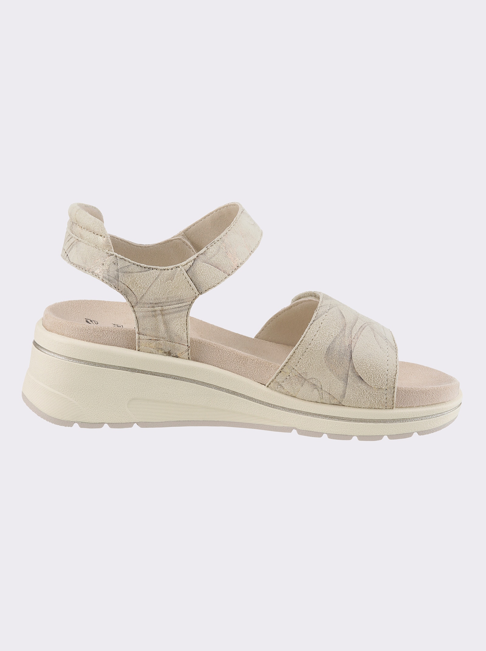 Caprice Sandály s vnitřní podešví, kterou lze prát - béžová-vzor