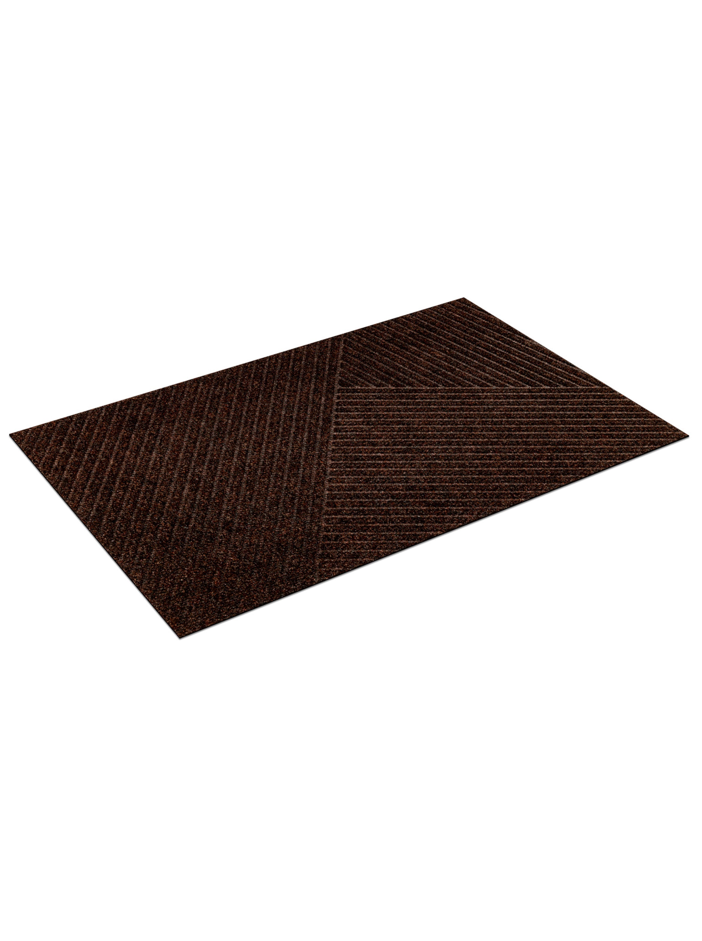 Streifen günstig Kaufen-Fußmatte in dunkelbraun von wash&dry. Fußmatte in dunkelbraun von wash&dry <![CDATA[Fußmatte Äußerst strapazierfähig und UV-beständig, für den Innen- und Außenbereich geeignet. Mit 3-dimensionaler Struktur in Streifen-Optik, durch