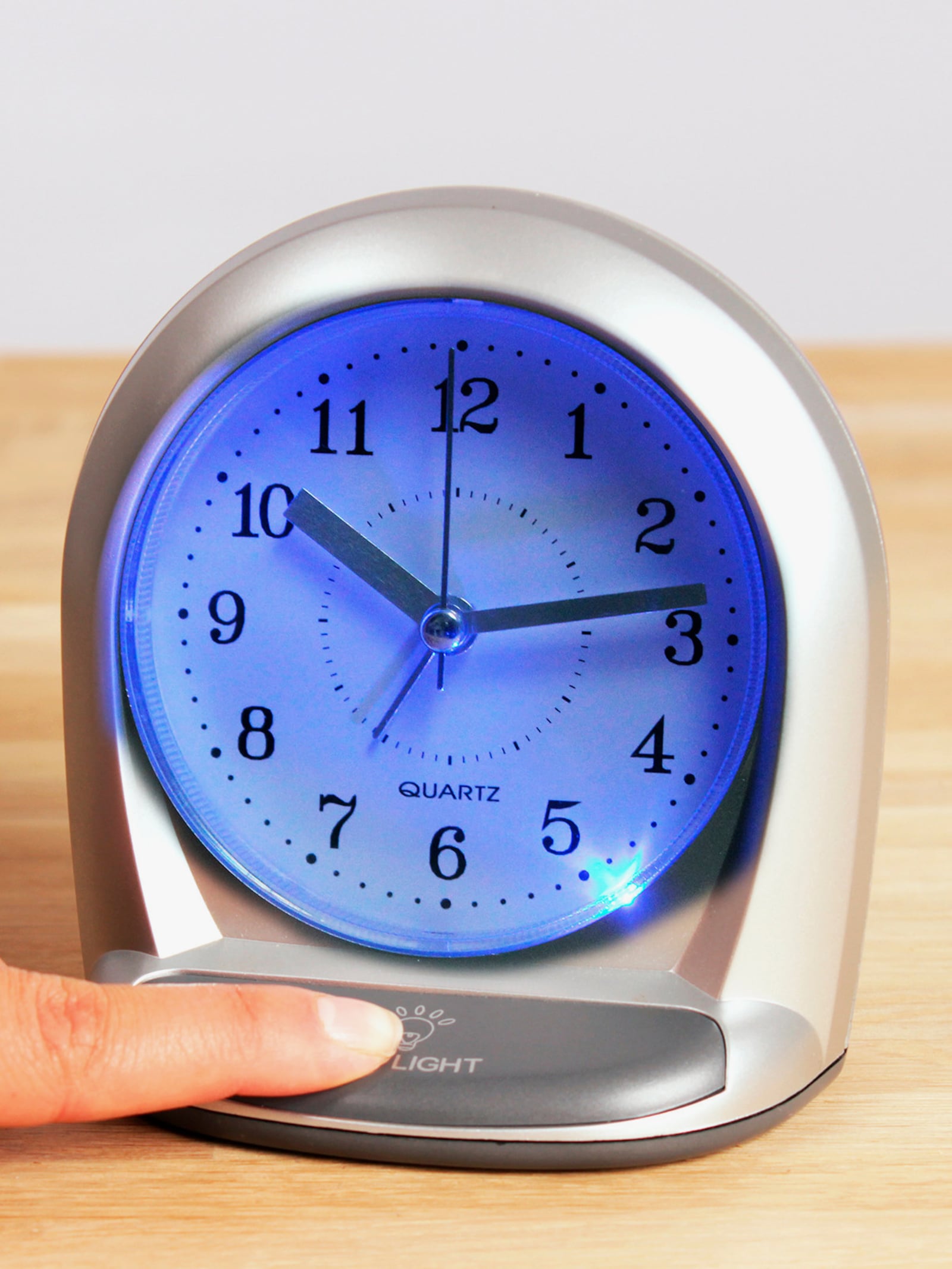 Leucht-Wecker - grau