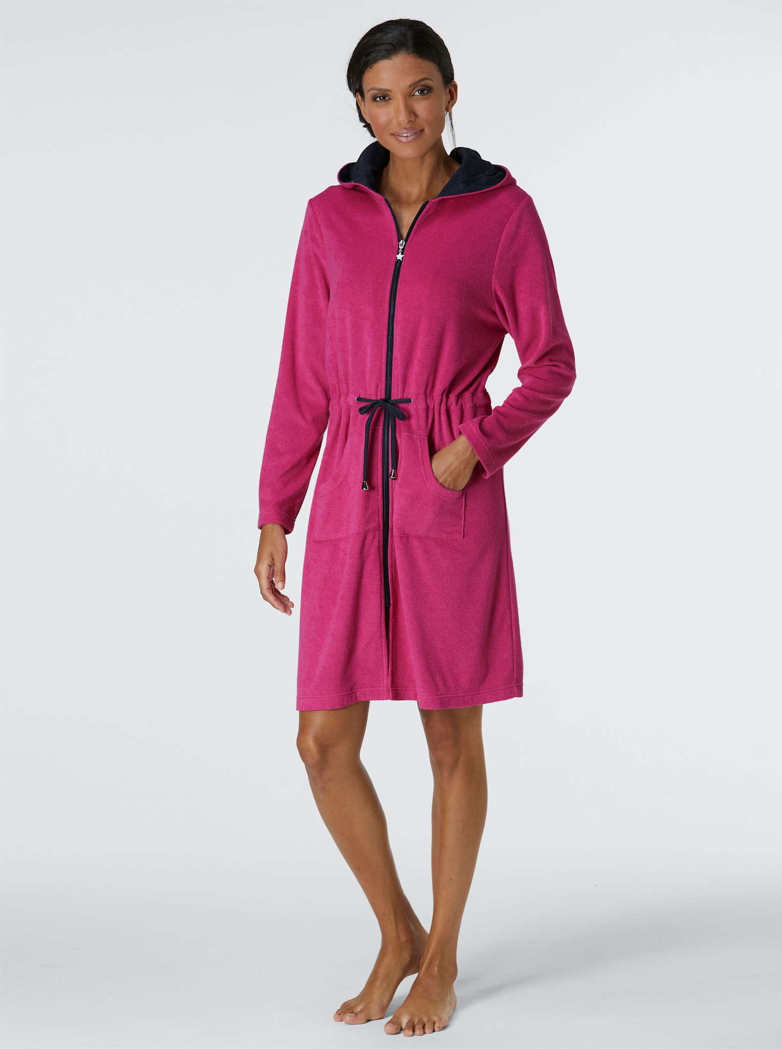 feel good Bademantel - fuchsia