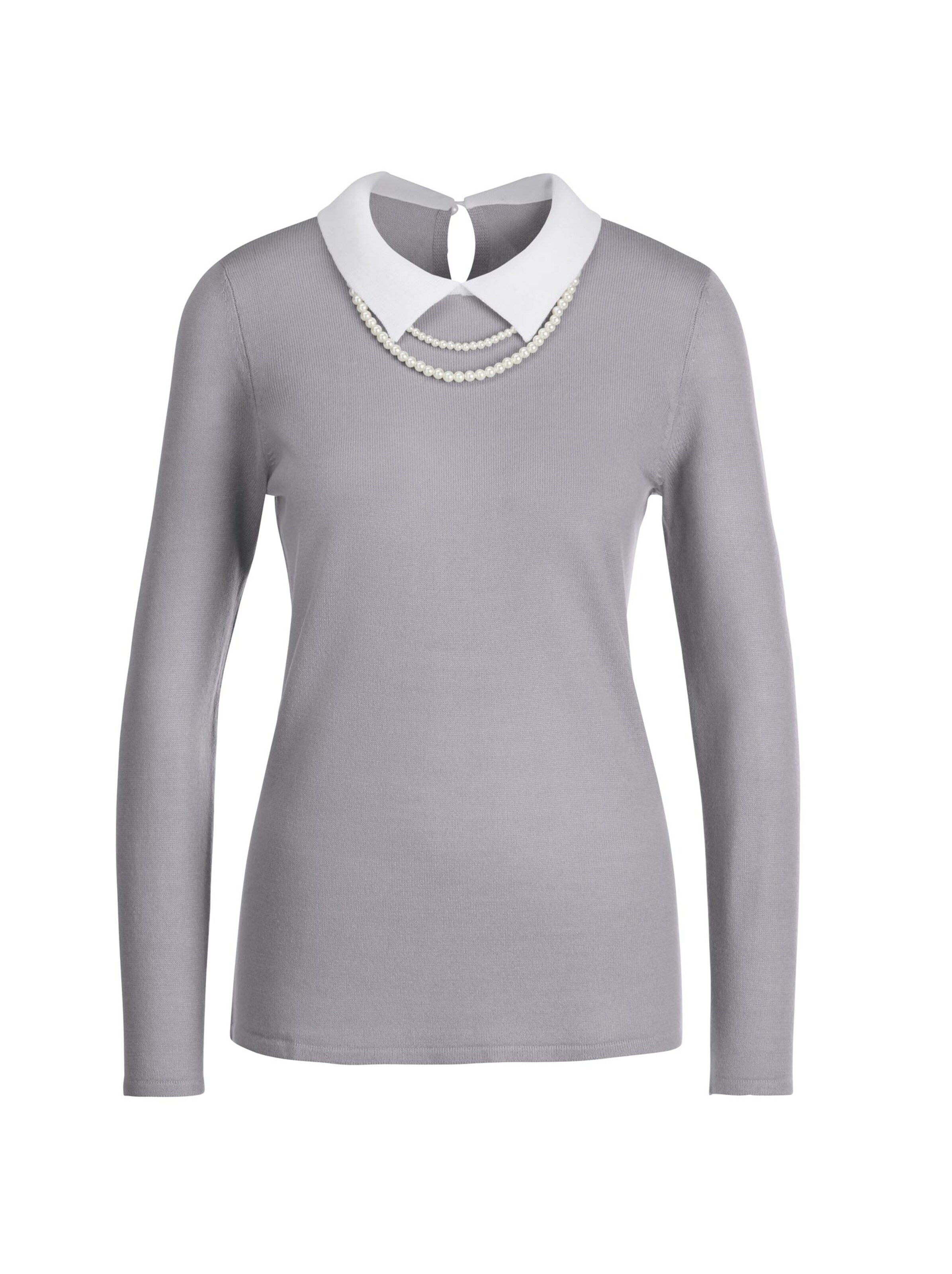 Pullover - silbergrau