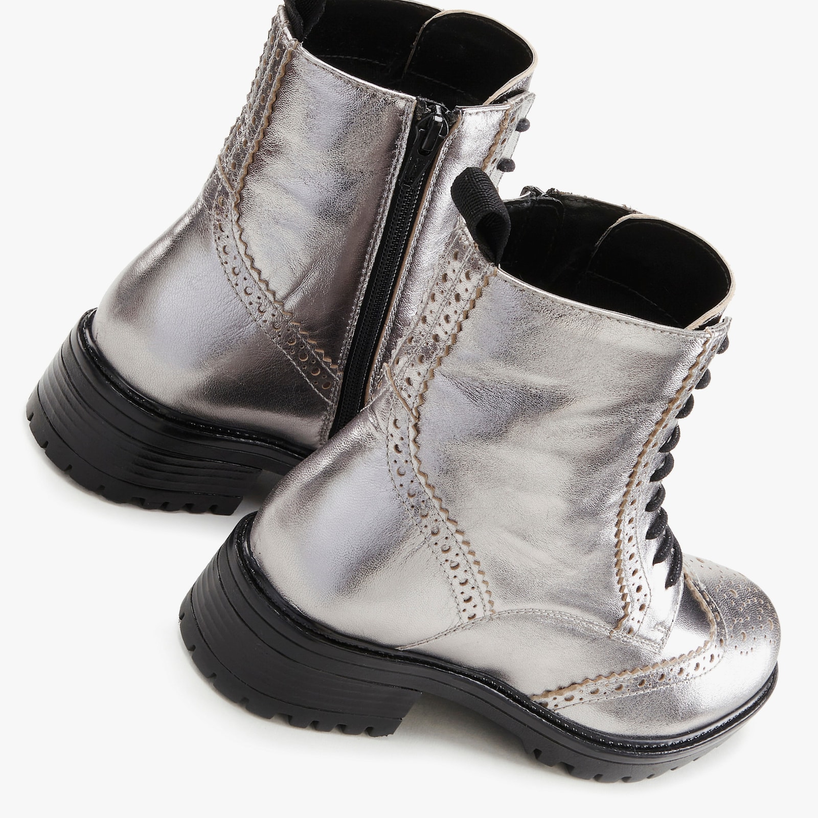 LASCANA Schnürboots - silberfarben