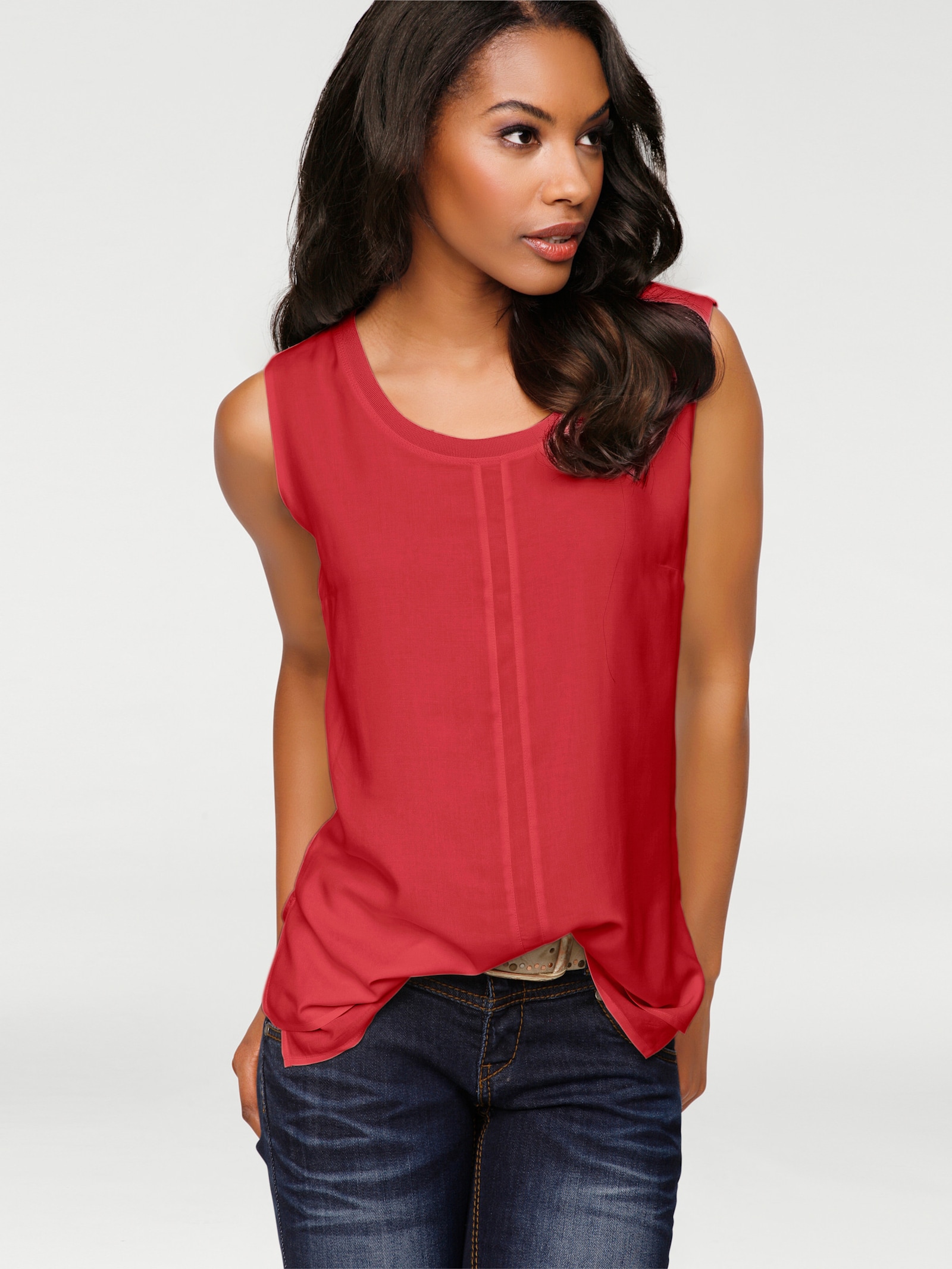 heine Shirttop im Lagen-Look - rot