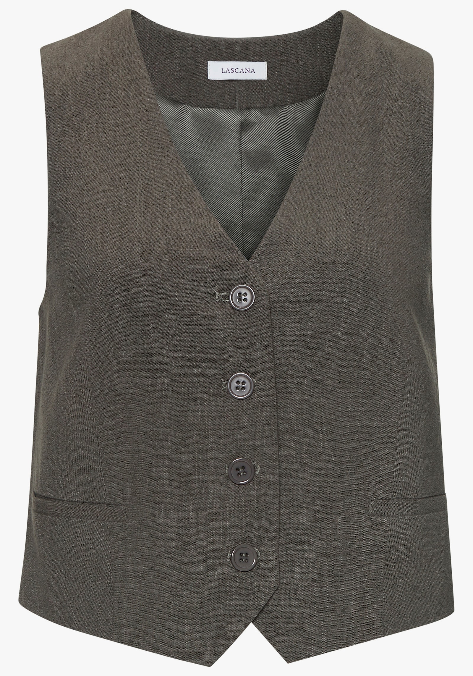 LASCANA Gilet de costume - kaki