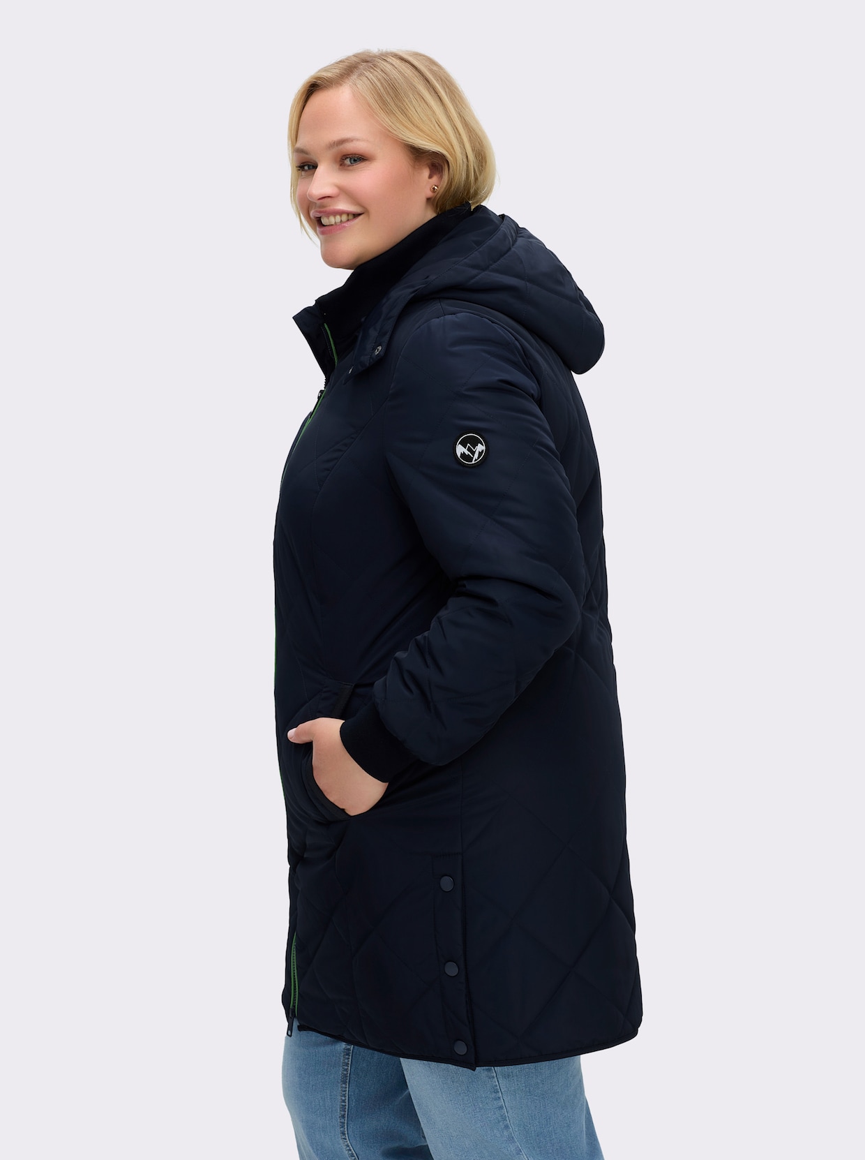 sheego Steppjacke - tiefblau
