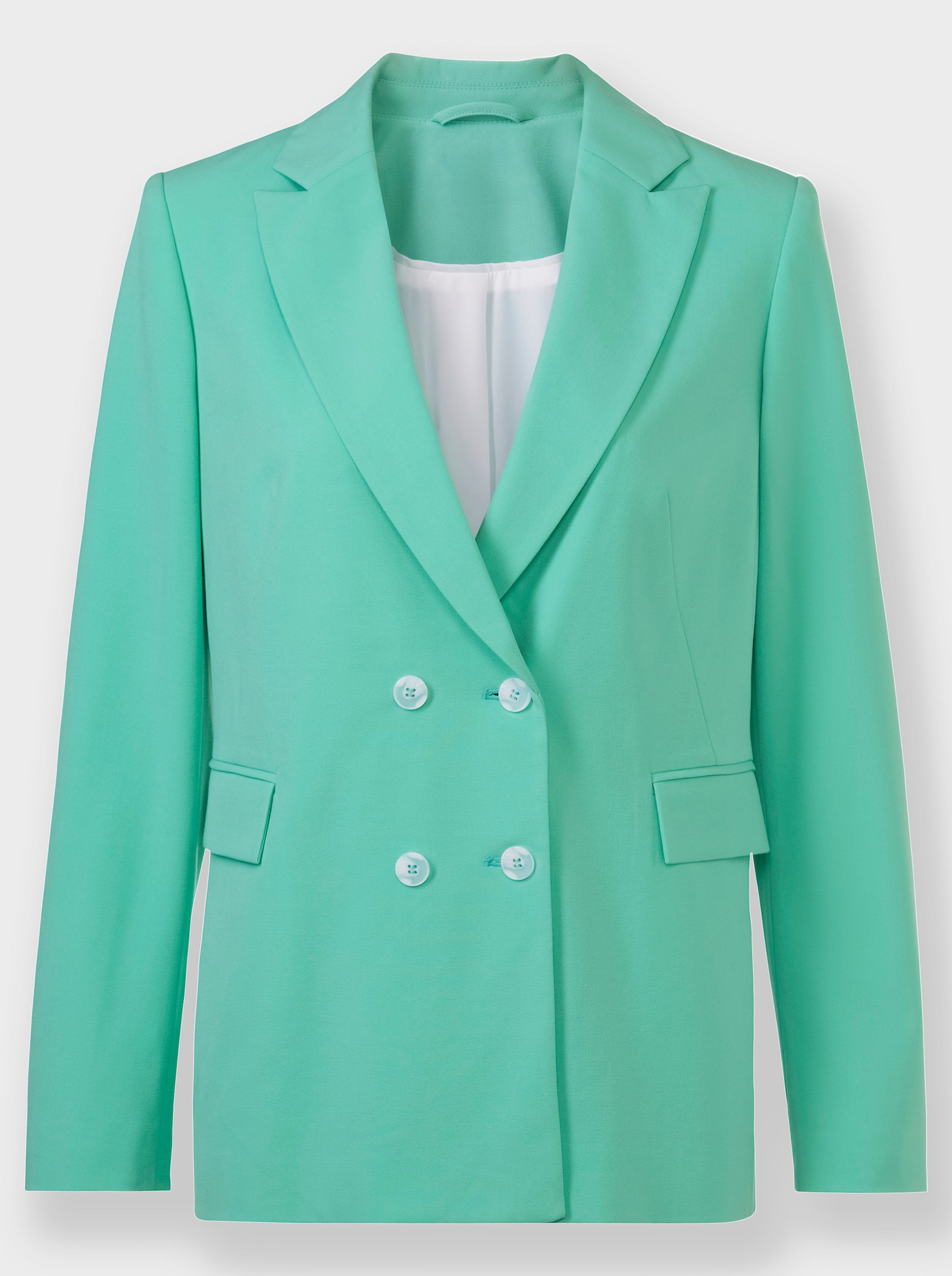 heine Hosenanzug mit zweireihigem Knopfverschluss - blaugrün