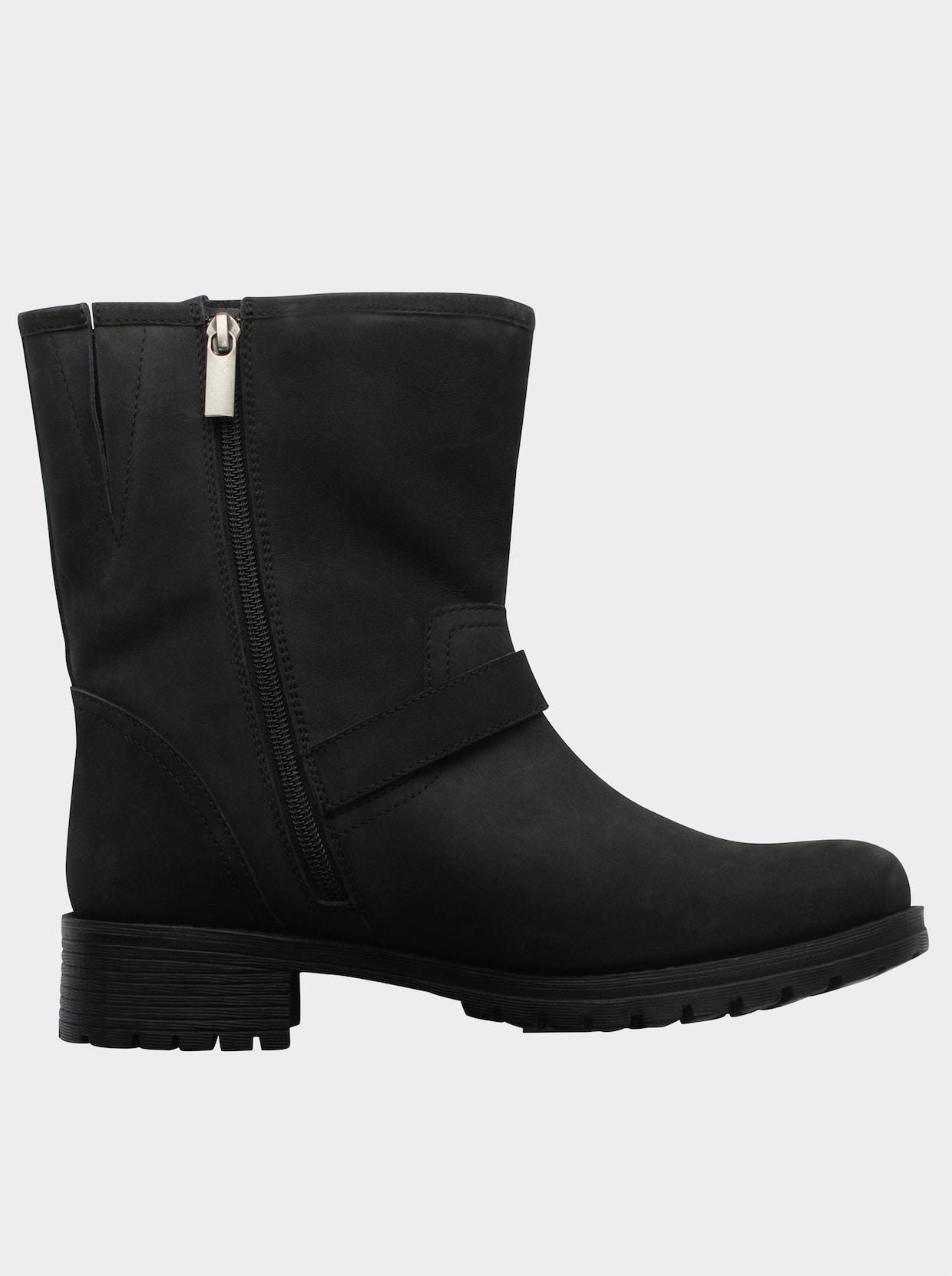 sheego Bikerboots - schwarz