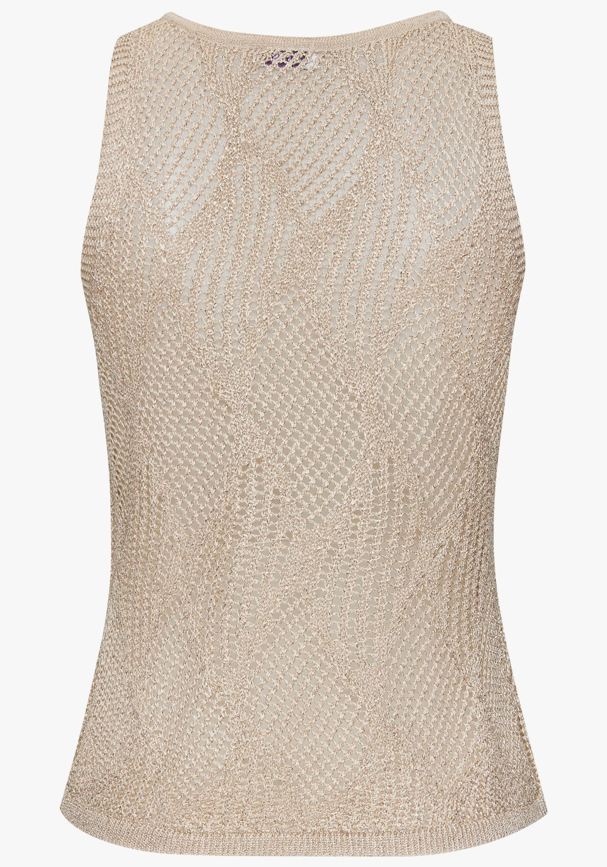 LASCANA Tricottop - beige/goudkleur