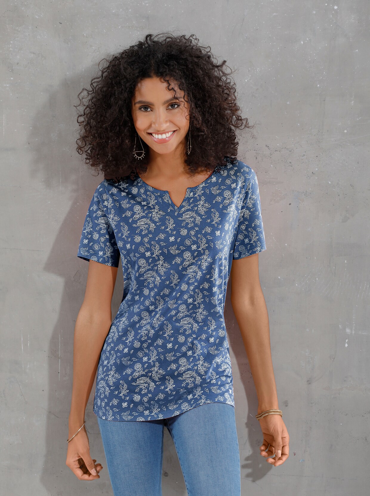 T-shirt à manches courtes - bleu jean