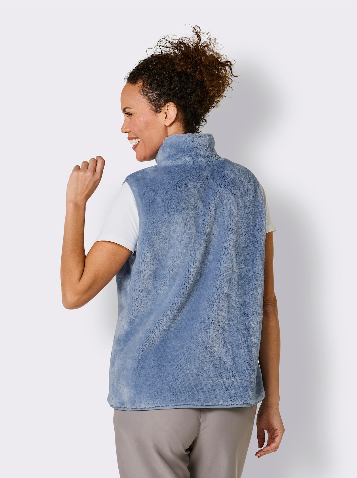 Catamaran Sports Gilet met bont - bleu