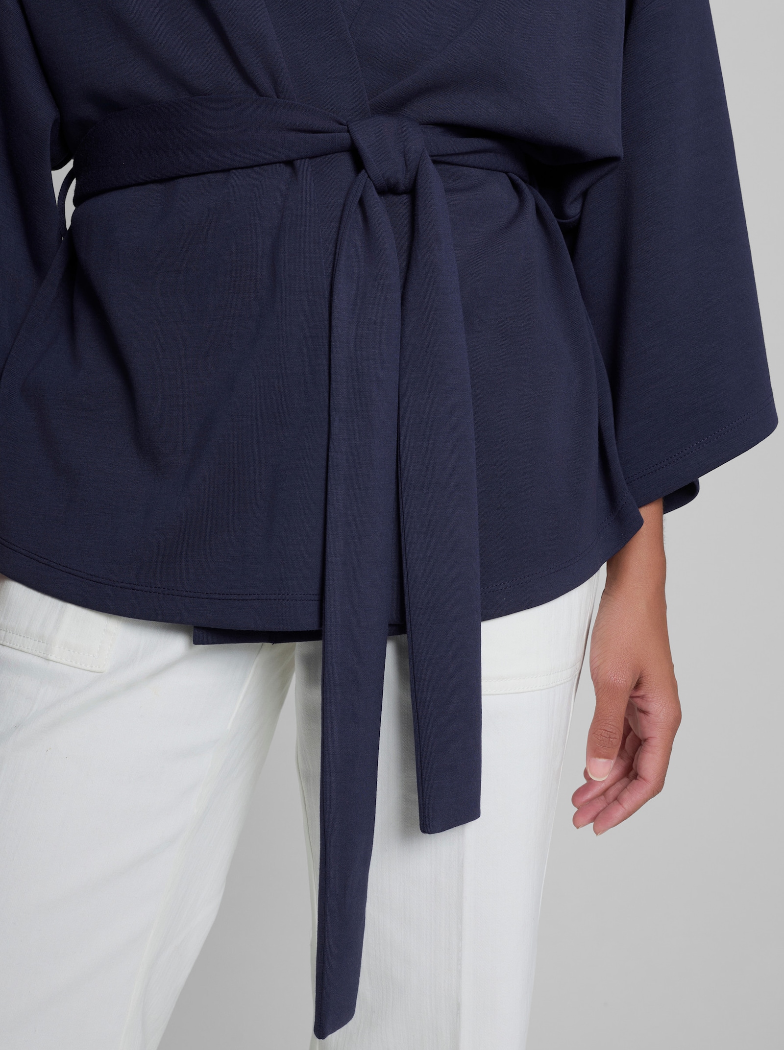heine Shirtjacke im Kimono-Look - marine