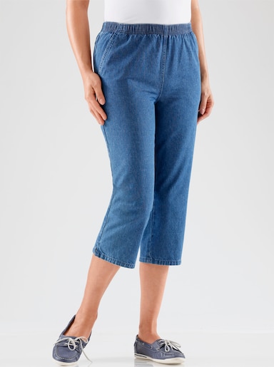 Caprijeans - blue-stone-washed