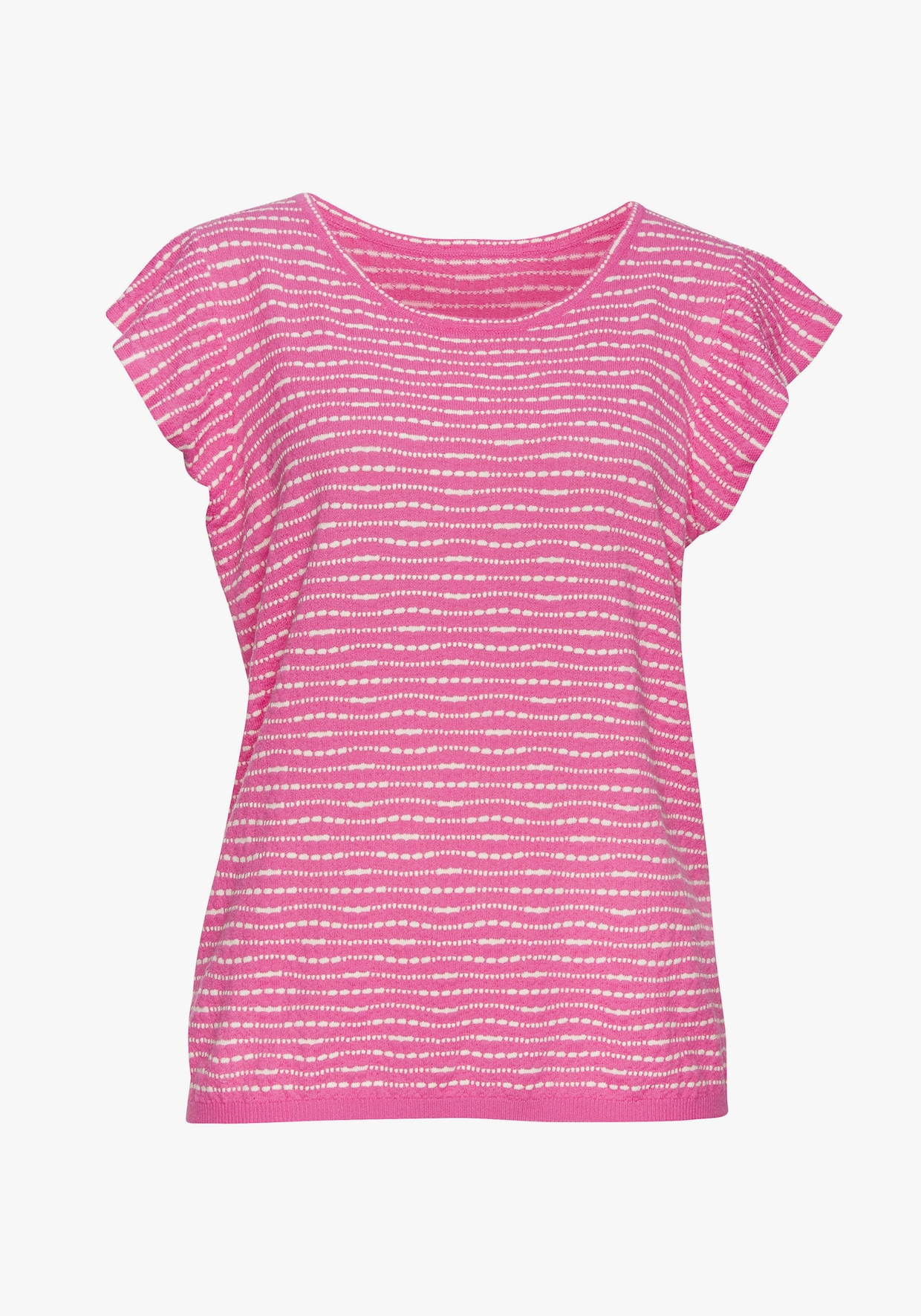 Vivance Shirt met ronde hals - pink/crème
