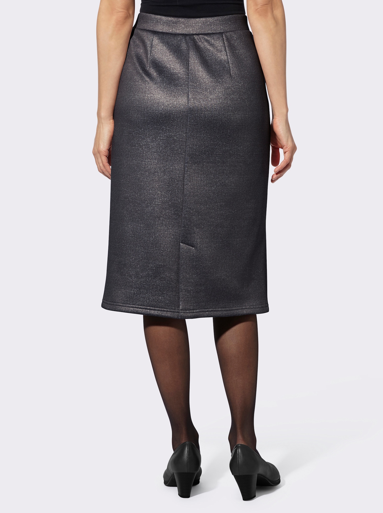 Schlupfrock mit Fleecefutter - schwarz