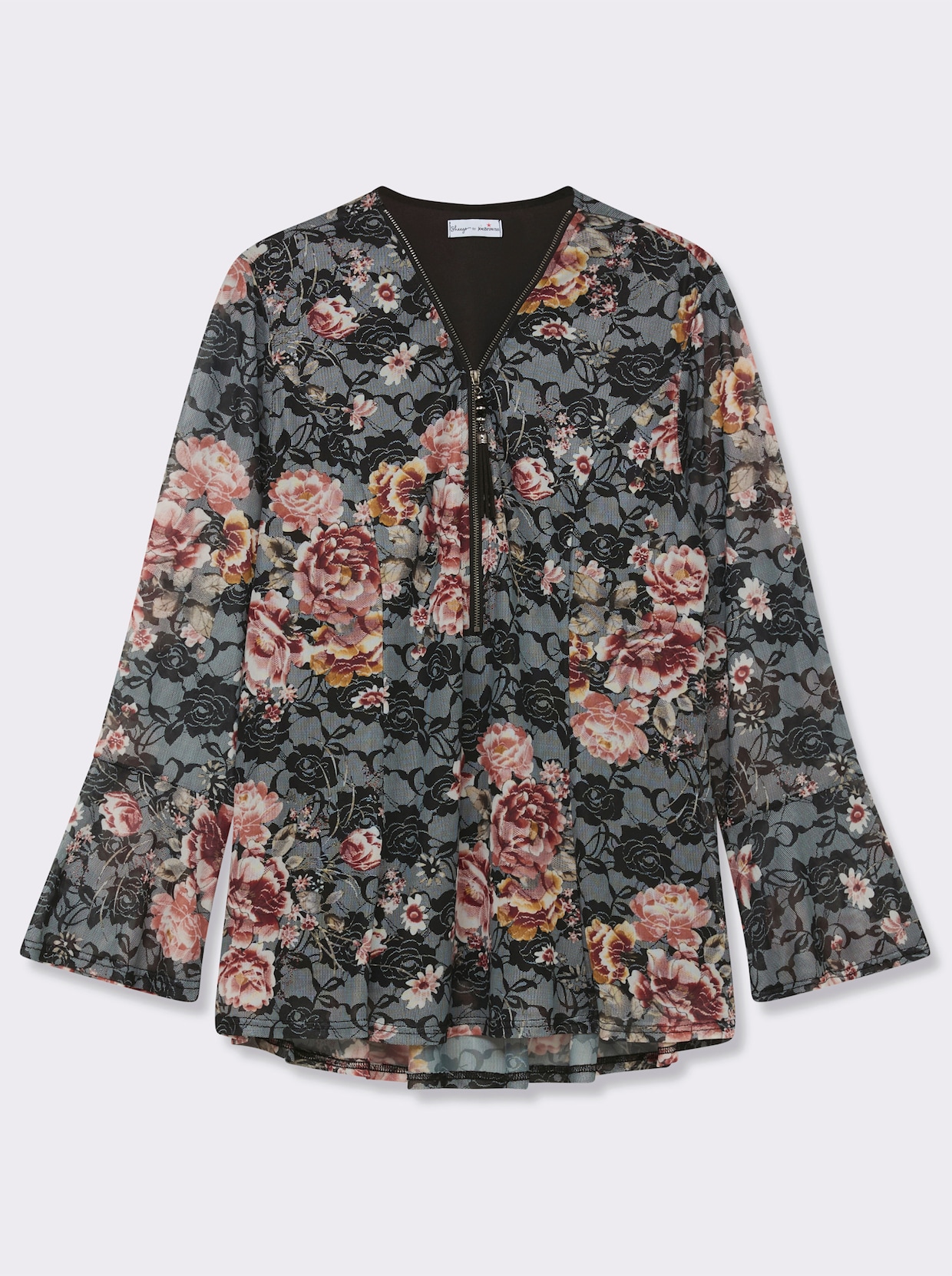 sheego by Joe Browns Shirt - zwart geprint