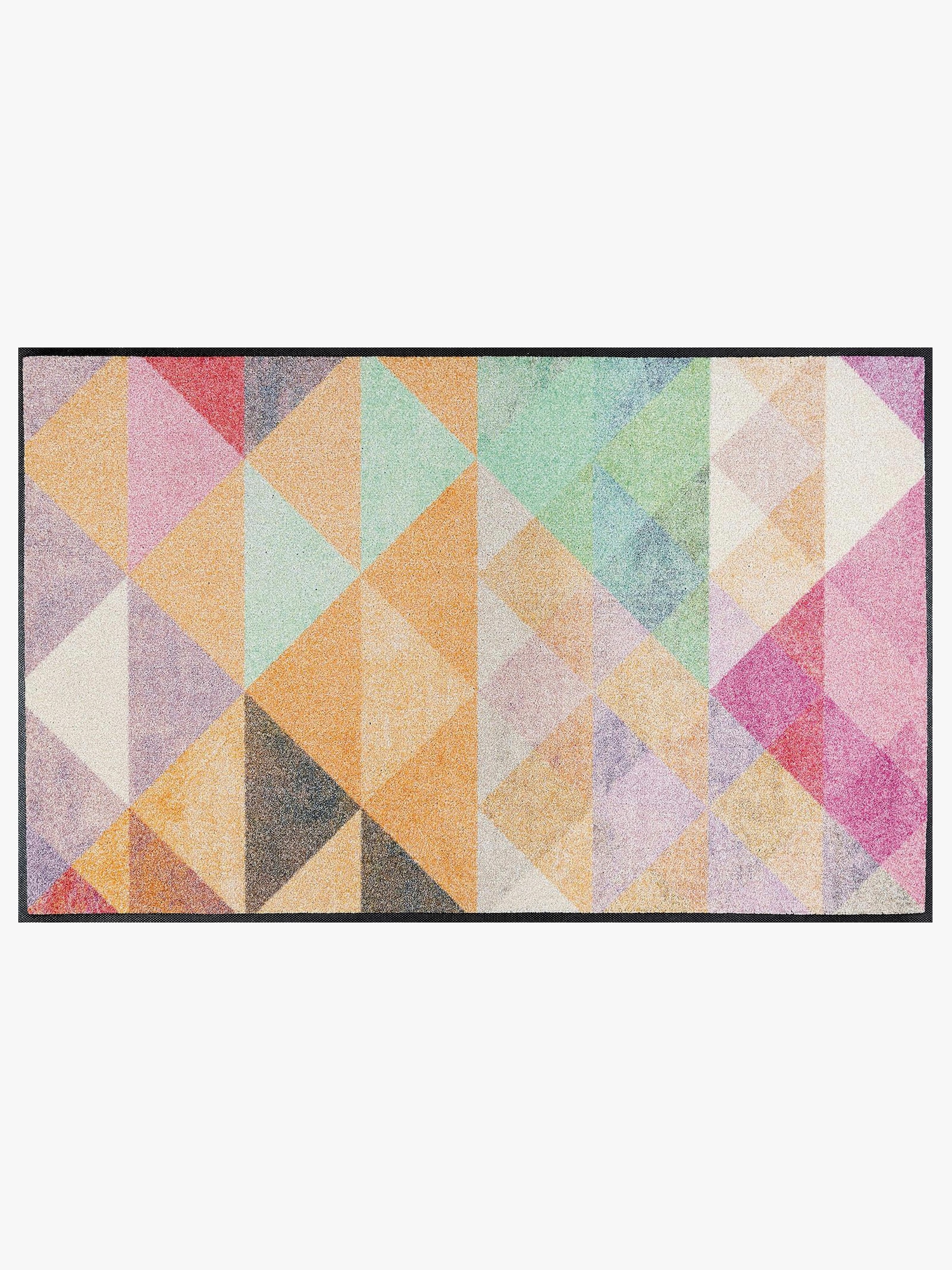 wash+dry by Kleen-Tex Fußmatte - mint-rosé-bedruckt