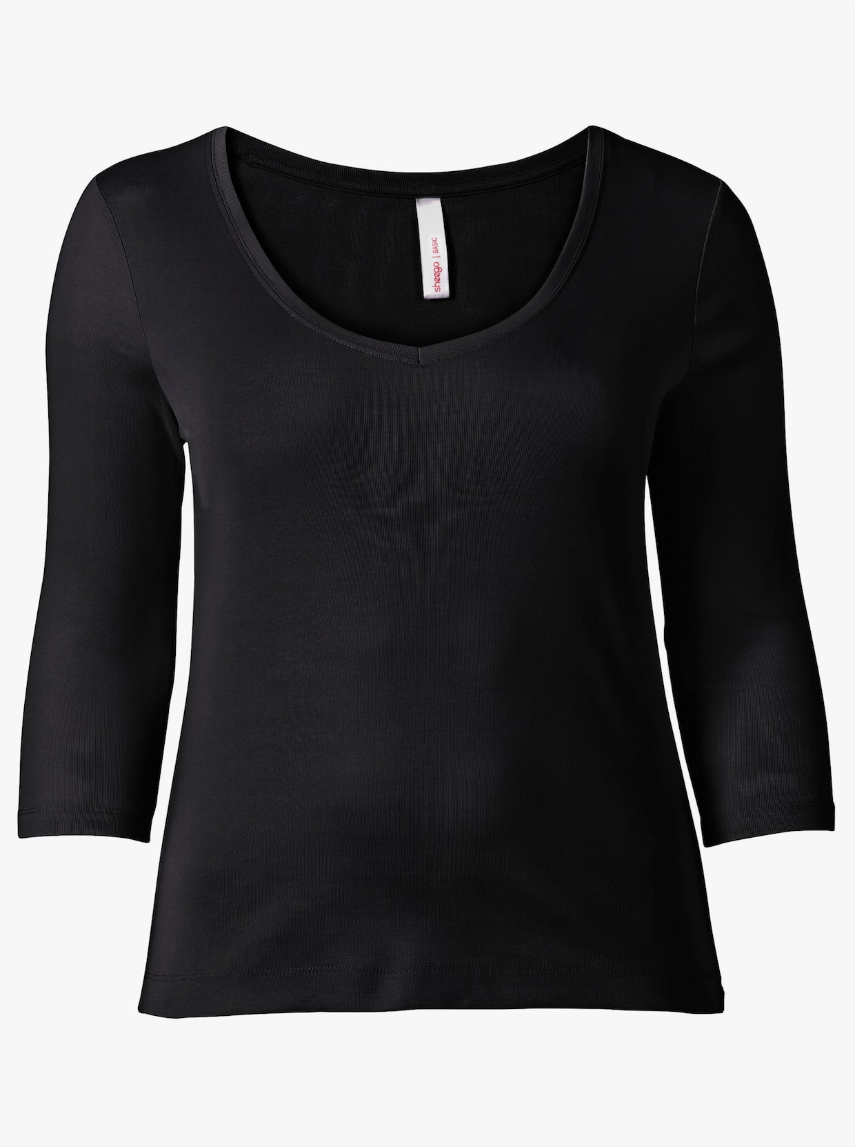 Sheego Shirt - schwarz