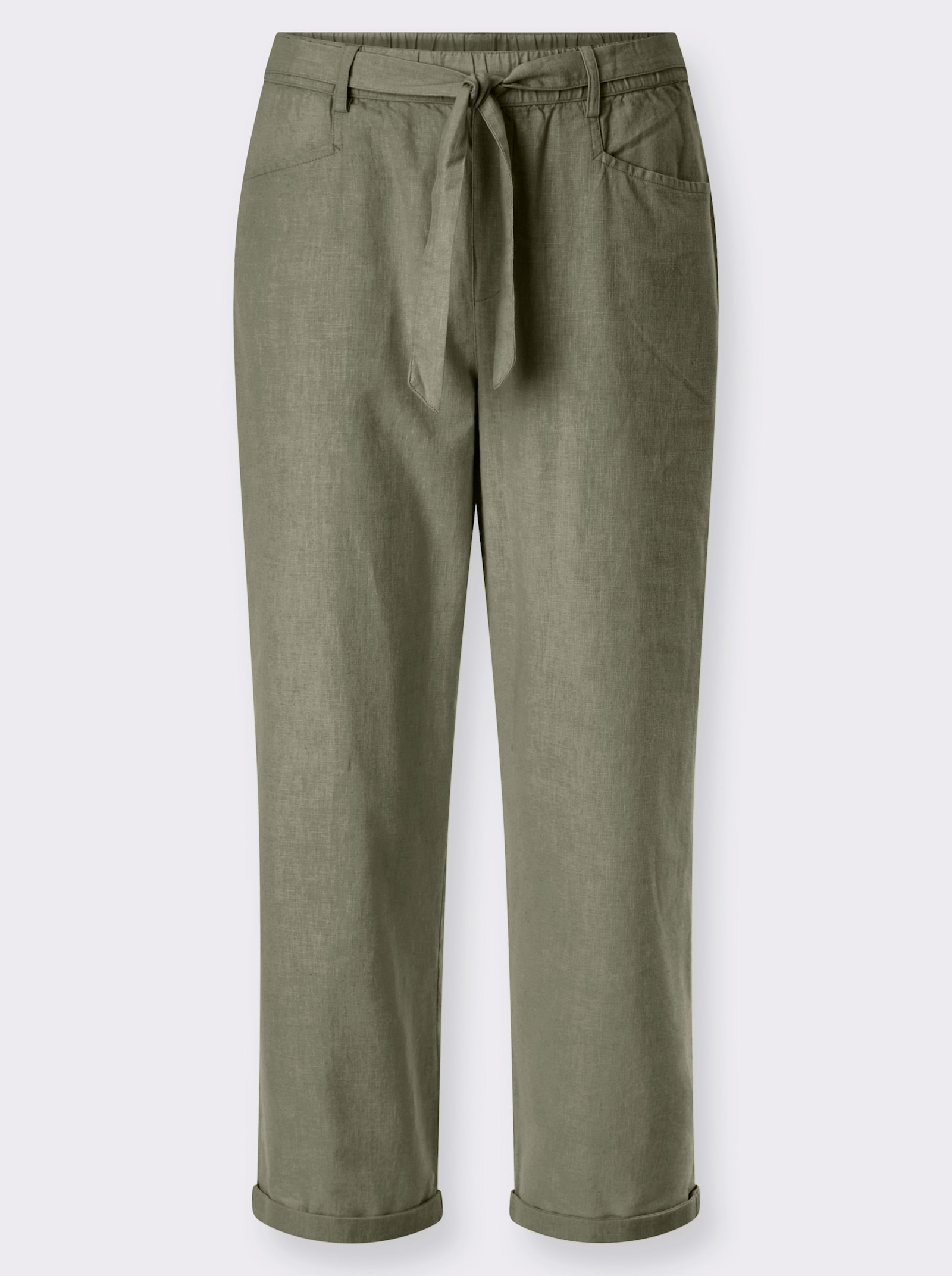 heine Schlupfhose mit Beinumschlag - khaki