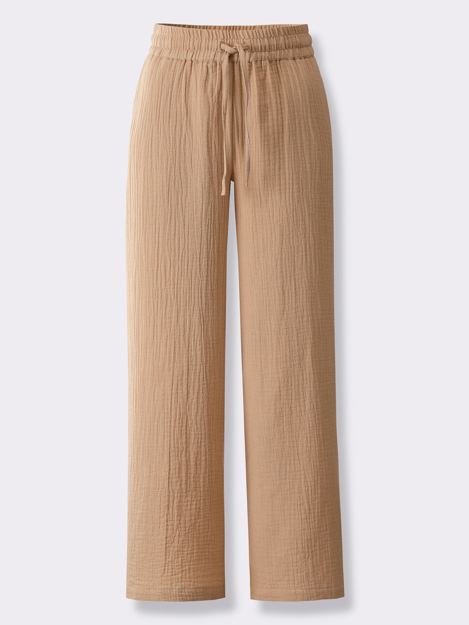Culotte in Struktur-Qualität - camel
