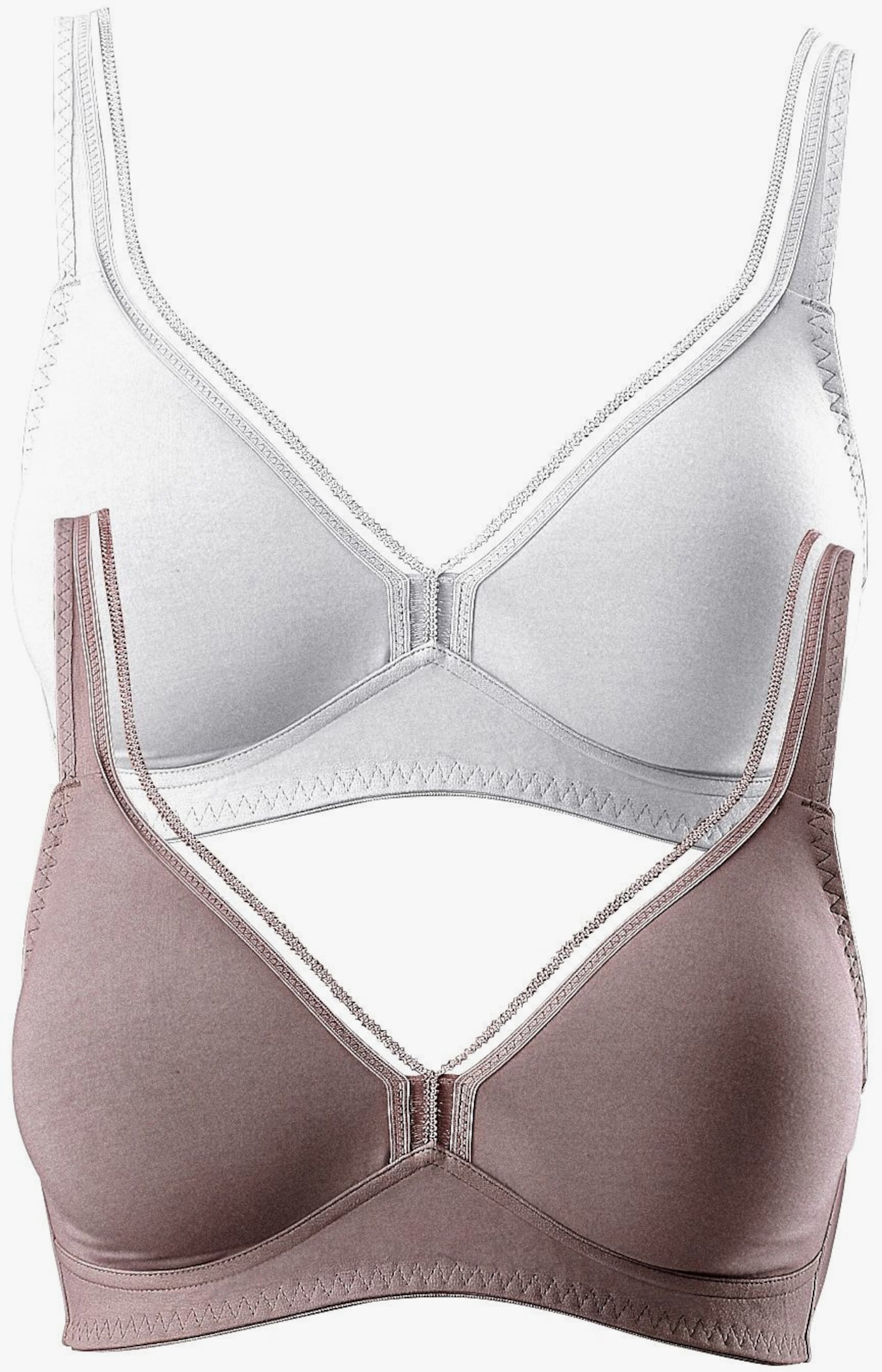 petite fleur T-Shirt-BH - mocha-mousse+weiß