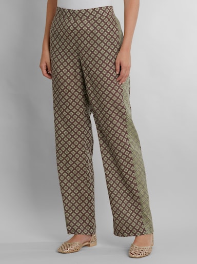 heine Schlupfhose mit Print - schoko-schilf-bedruckt
