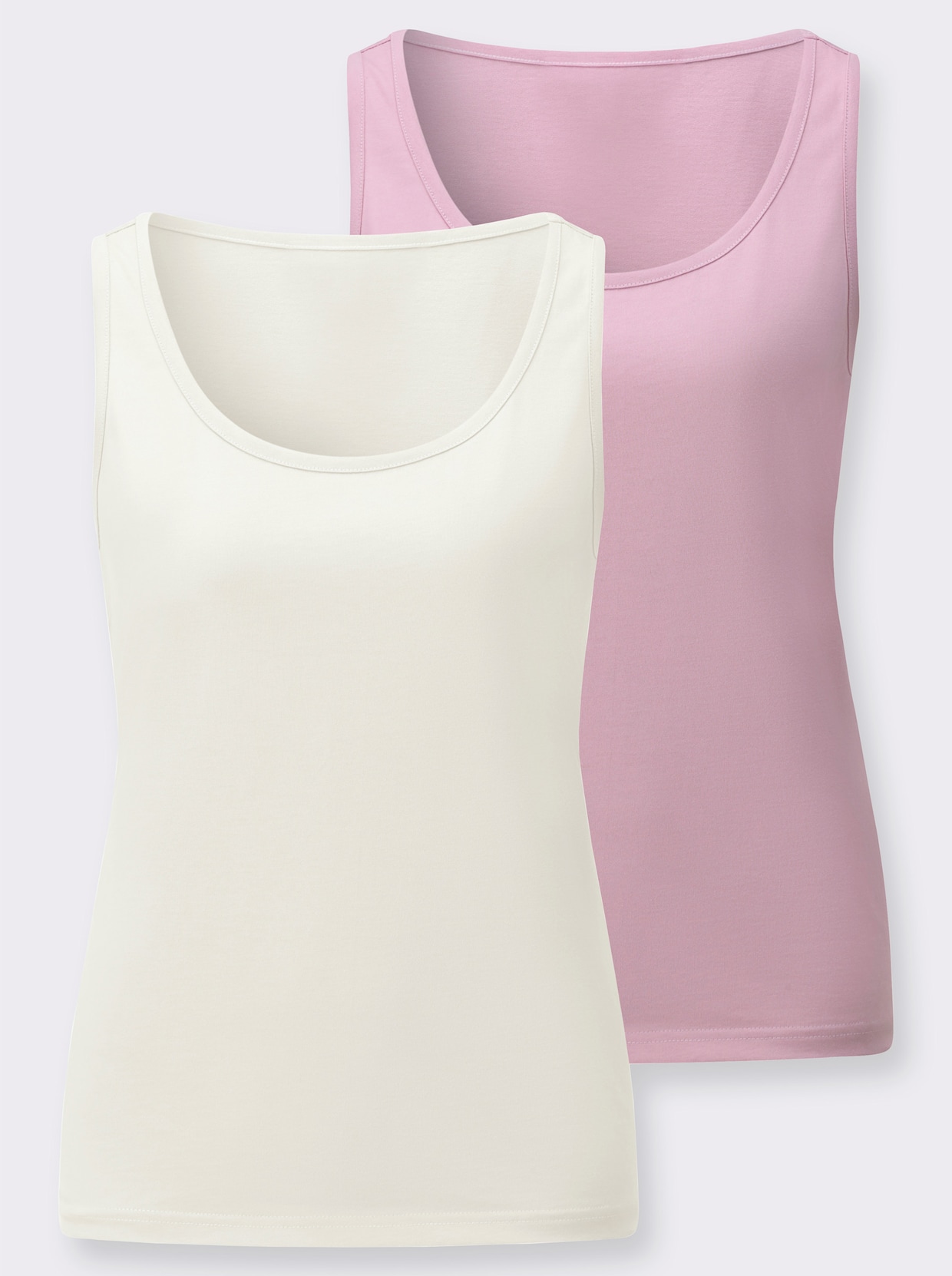 Shirttop - rosé + ecru