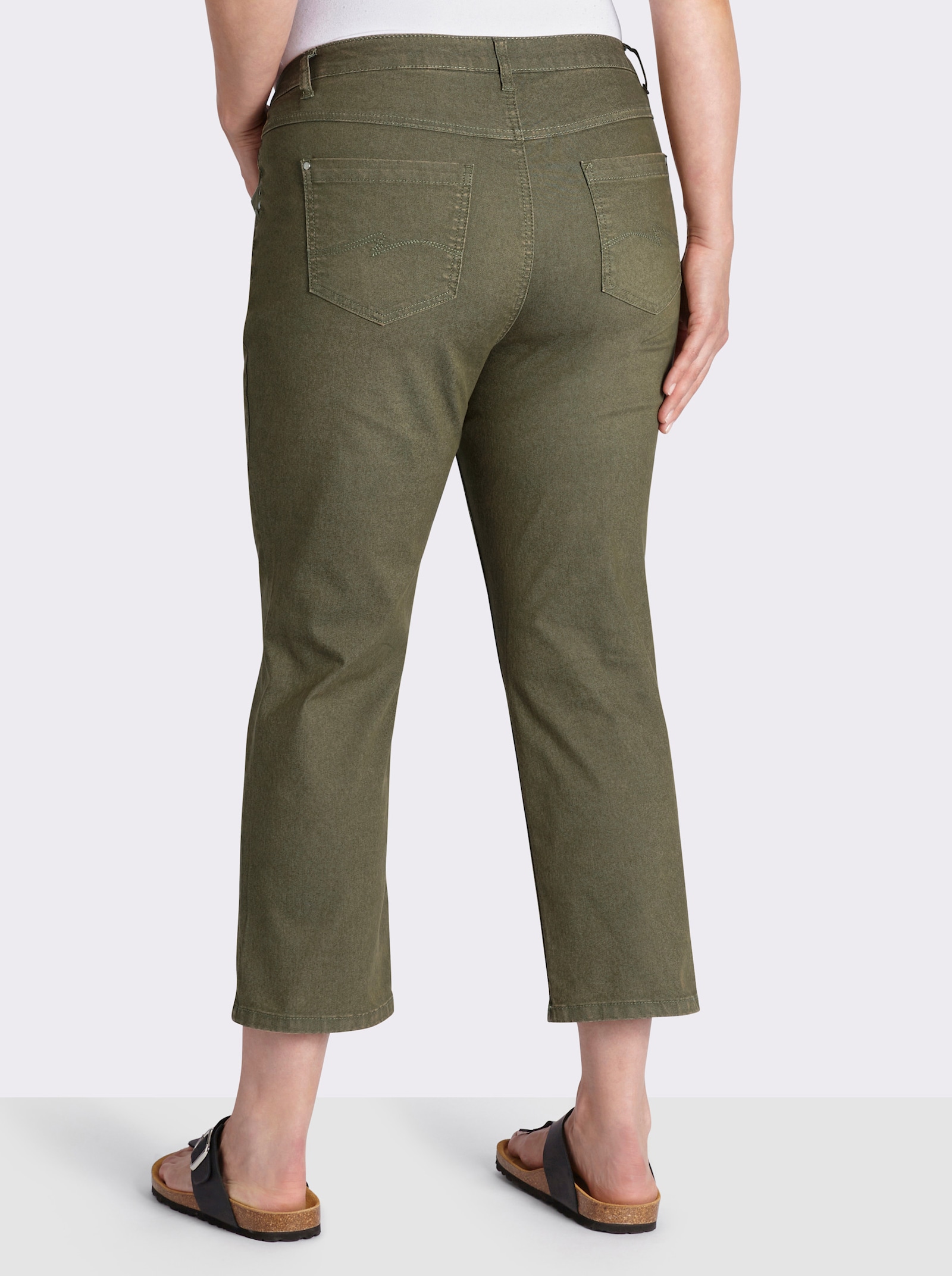 7/8-Jeans in 5-Pocket-Form - khaki