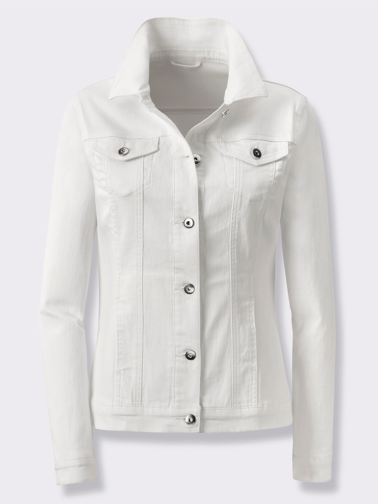 Jeansjacke - weiß