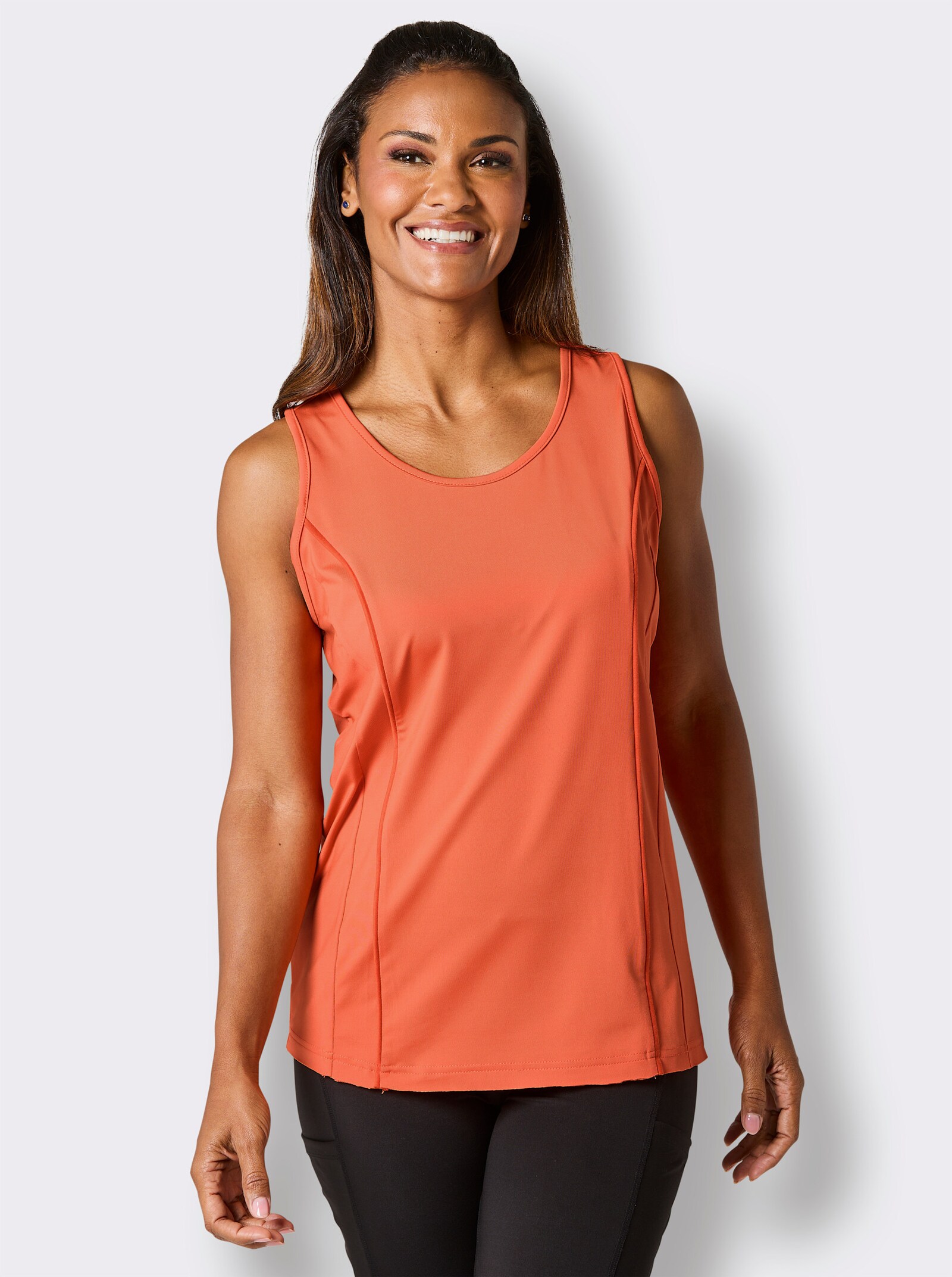 Funktionsshirt , atmungsaktiv - orange