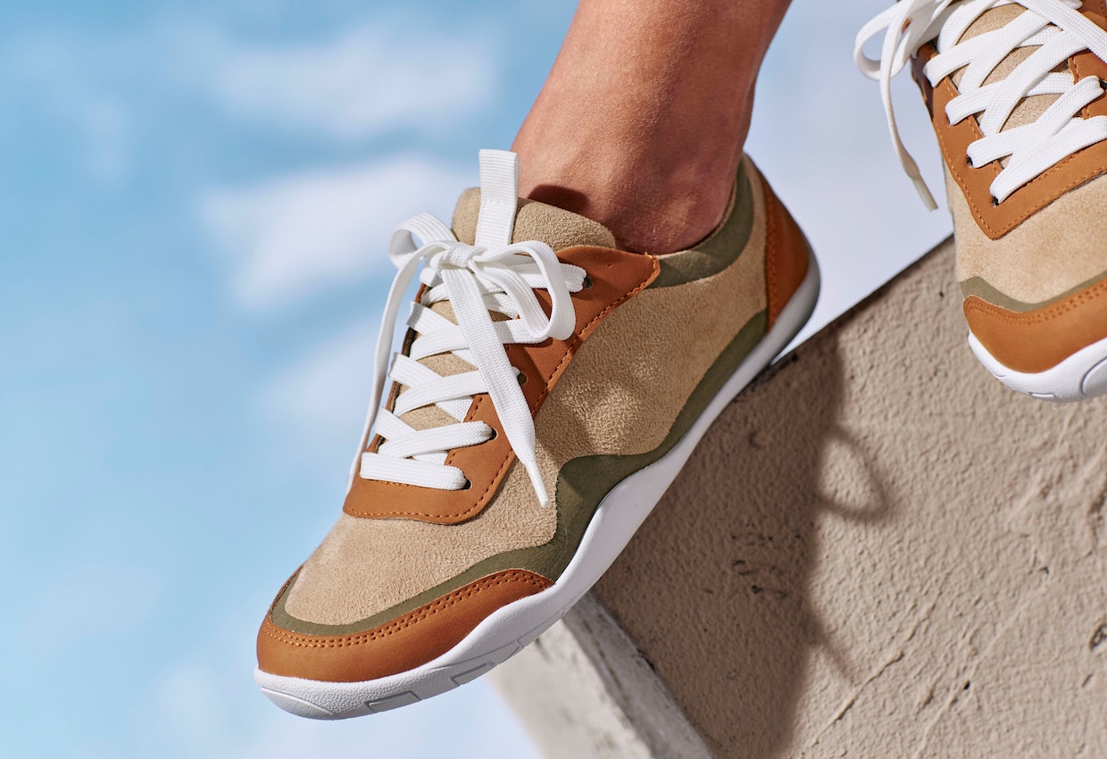 LASCANA Sneakers - beige/vert