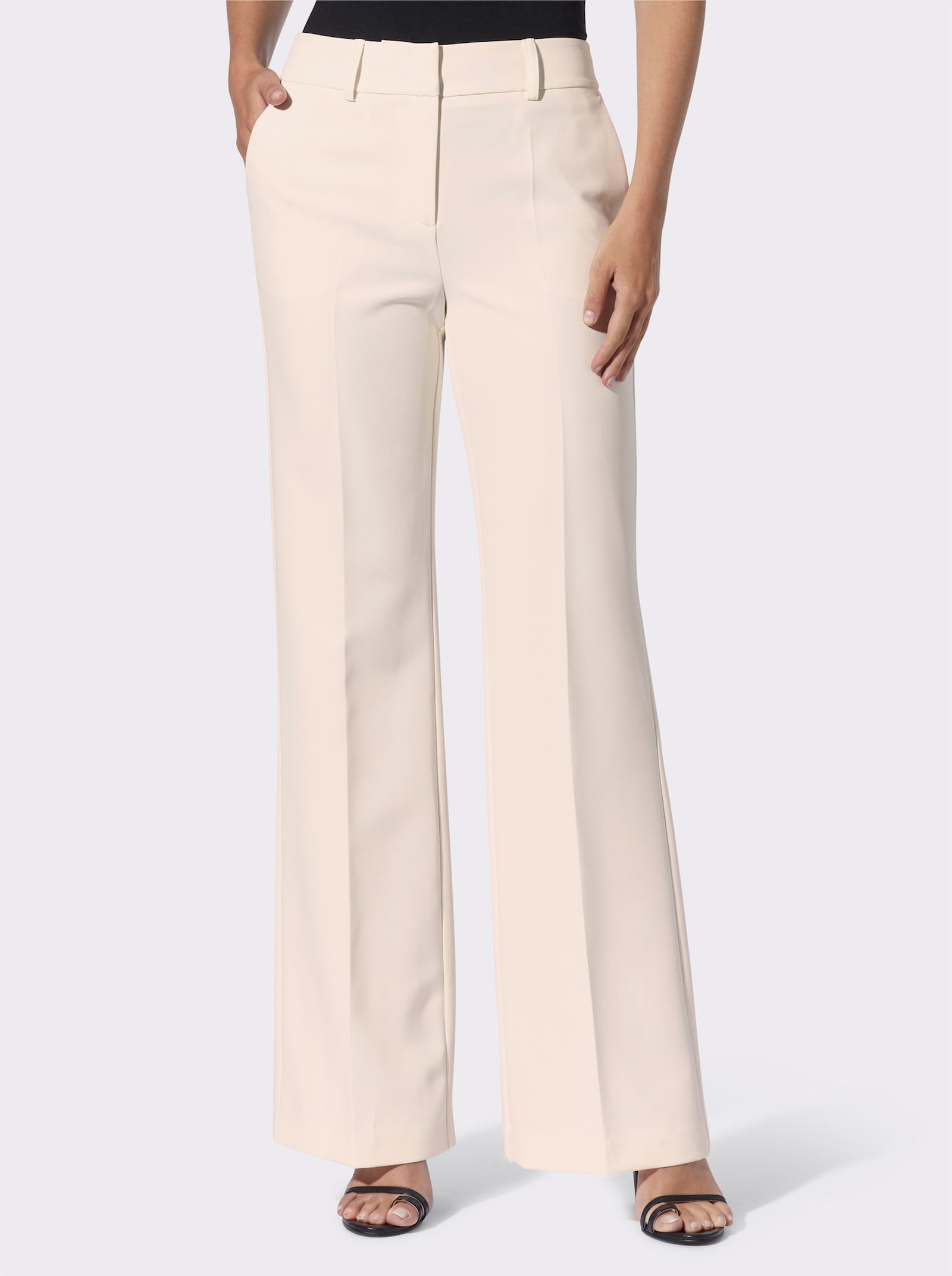 heine Marlene-Hose mit breitem Bund - champagner