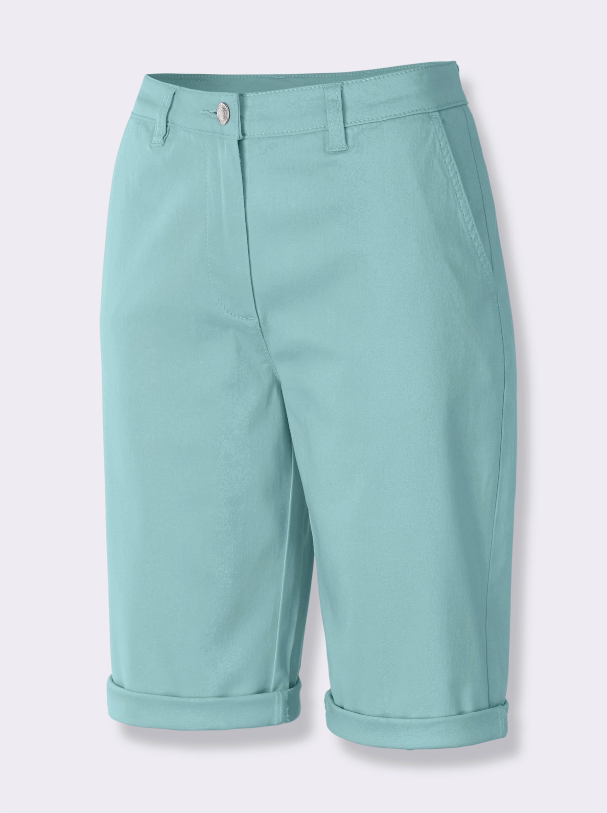 Bermudashorts i jeanstyg - mint