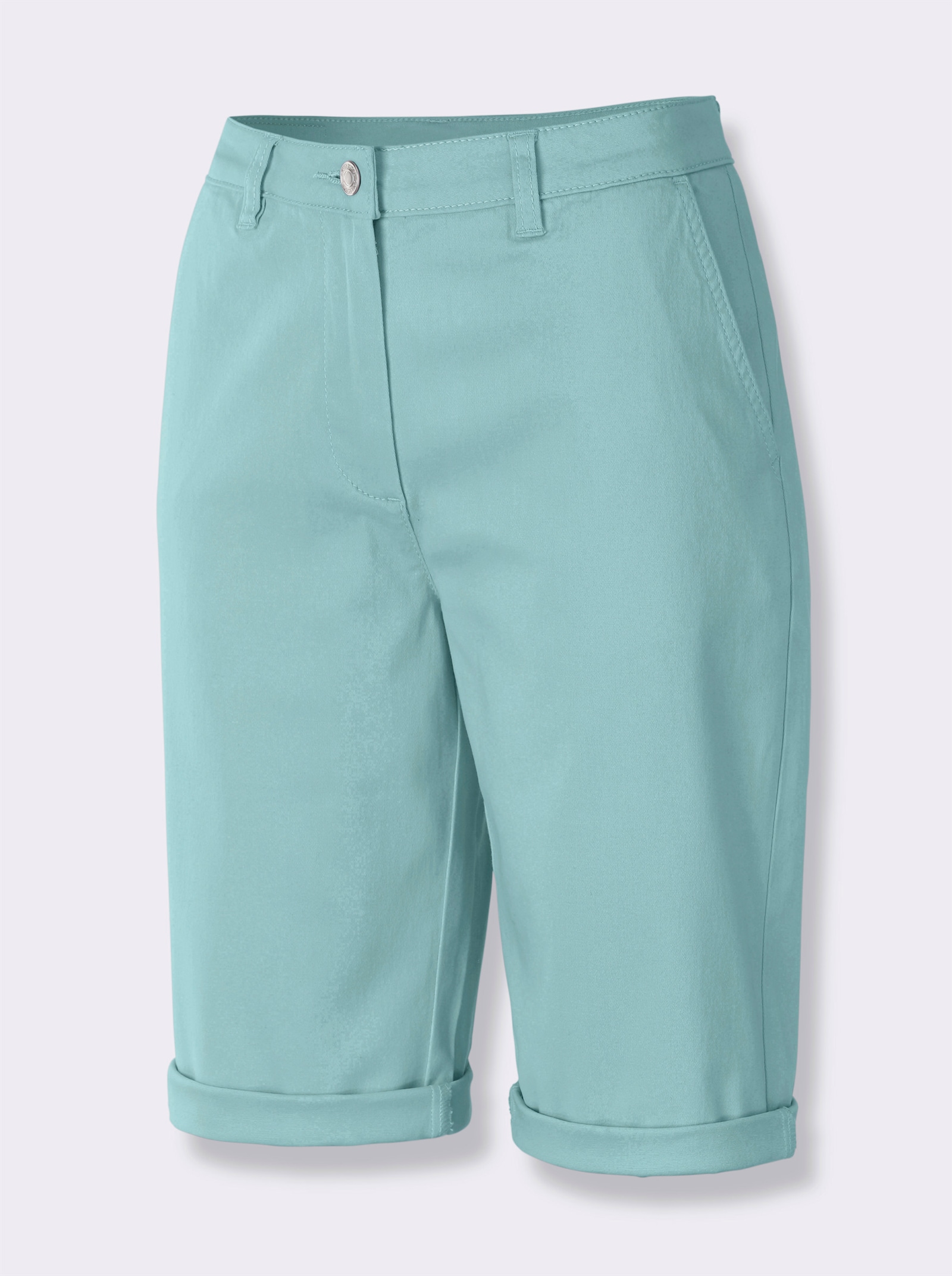 Jeansbermudas in Baumwoll-Stretch-Qualität - mint