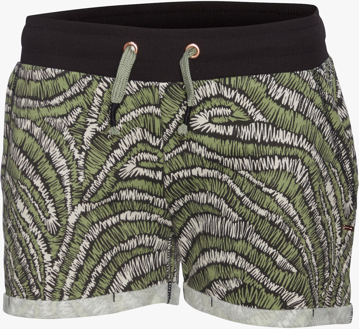 LASCANA Relaxshorts - zwart gedessineerd