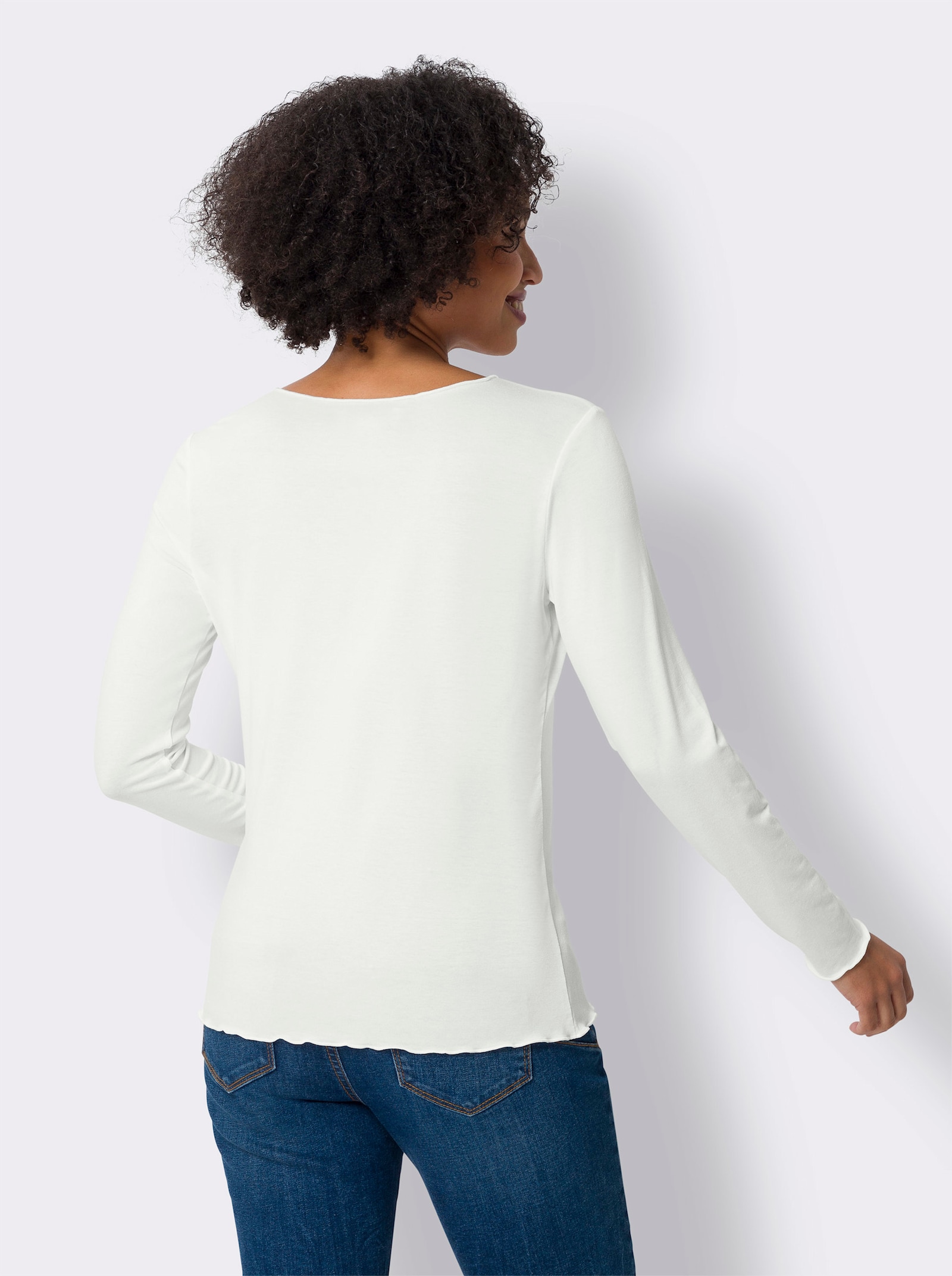 heine Shirt-Set in Viskose-Qualität - rot-ecru