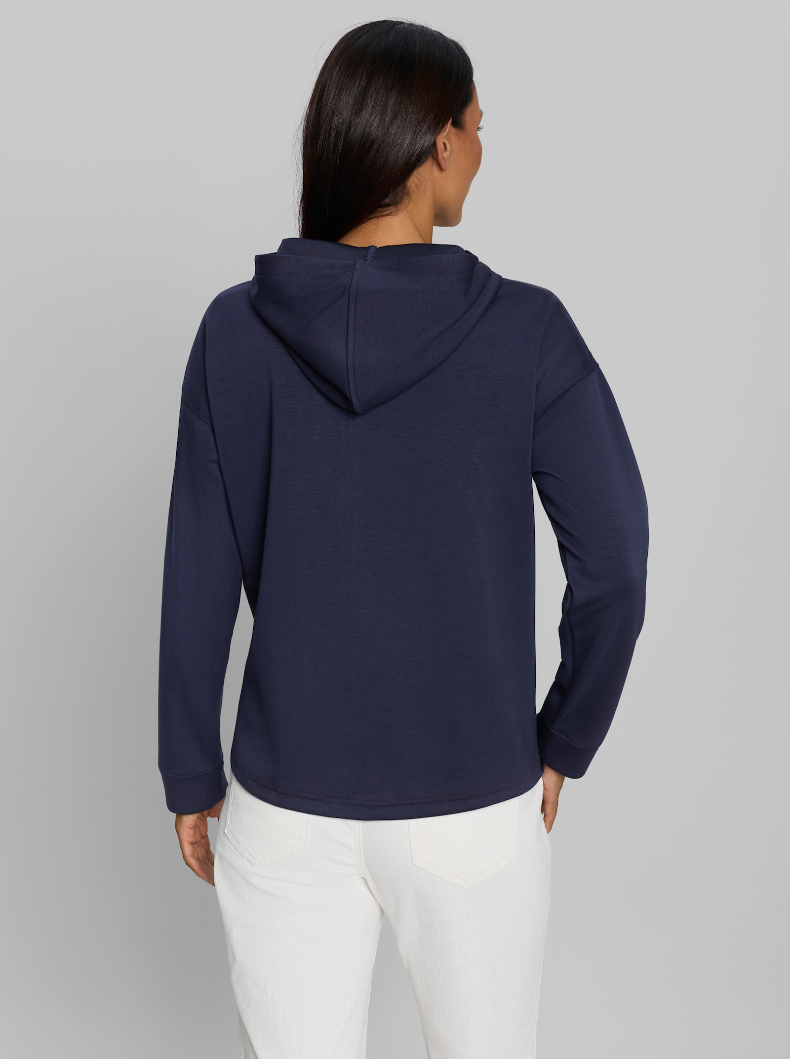 heine Shirtjacke mit Kapuze - marine