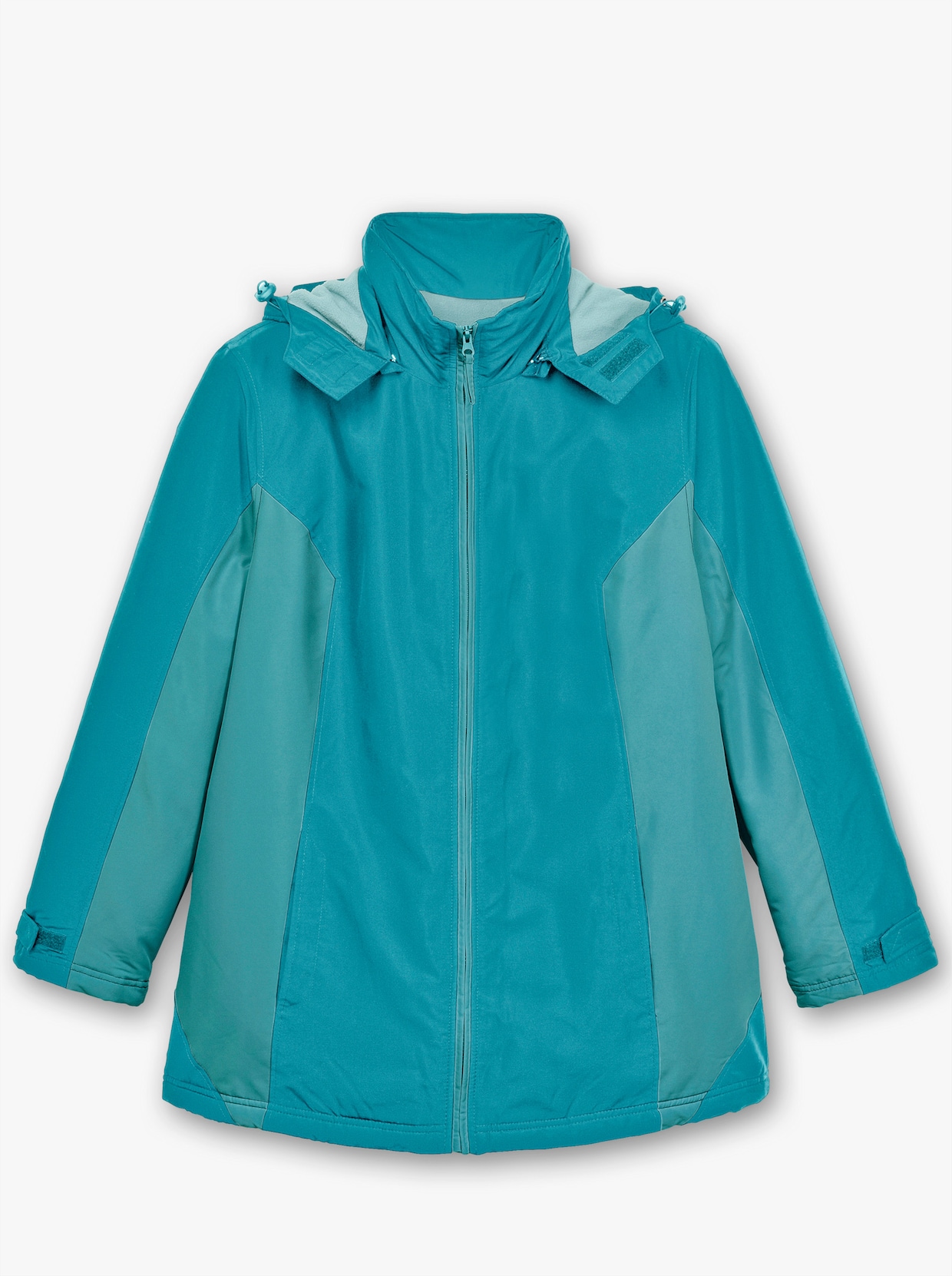 Funktionsjacke mit Fleece-Futter - petrol-wintertürkis