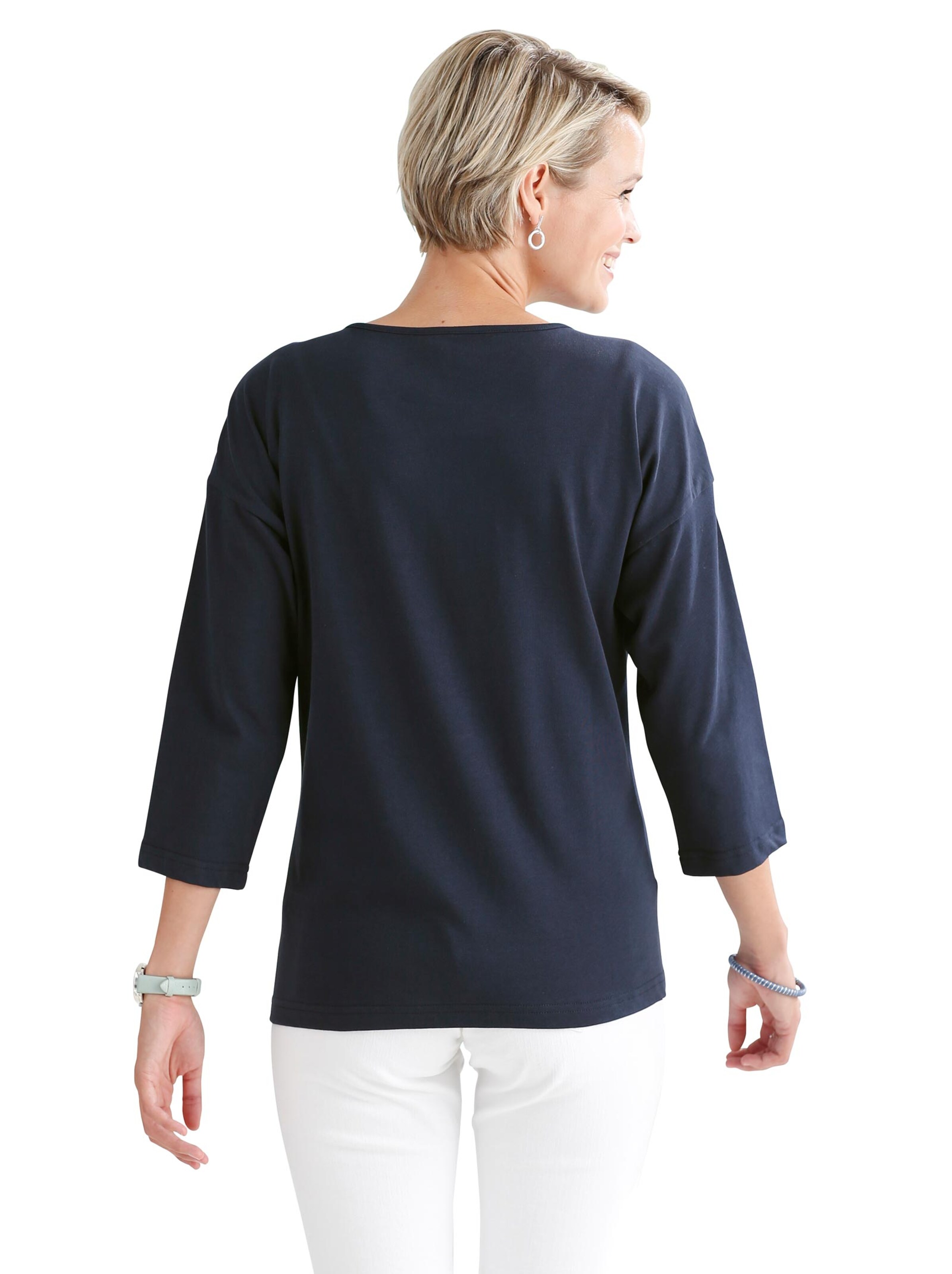 Shirt - marine-eisblau