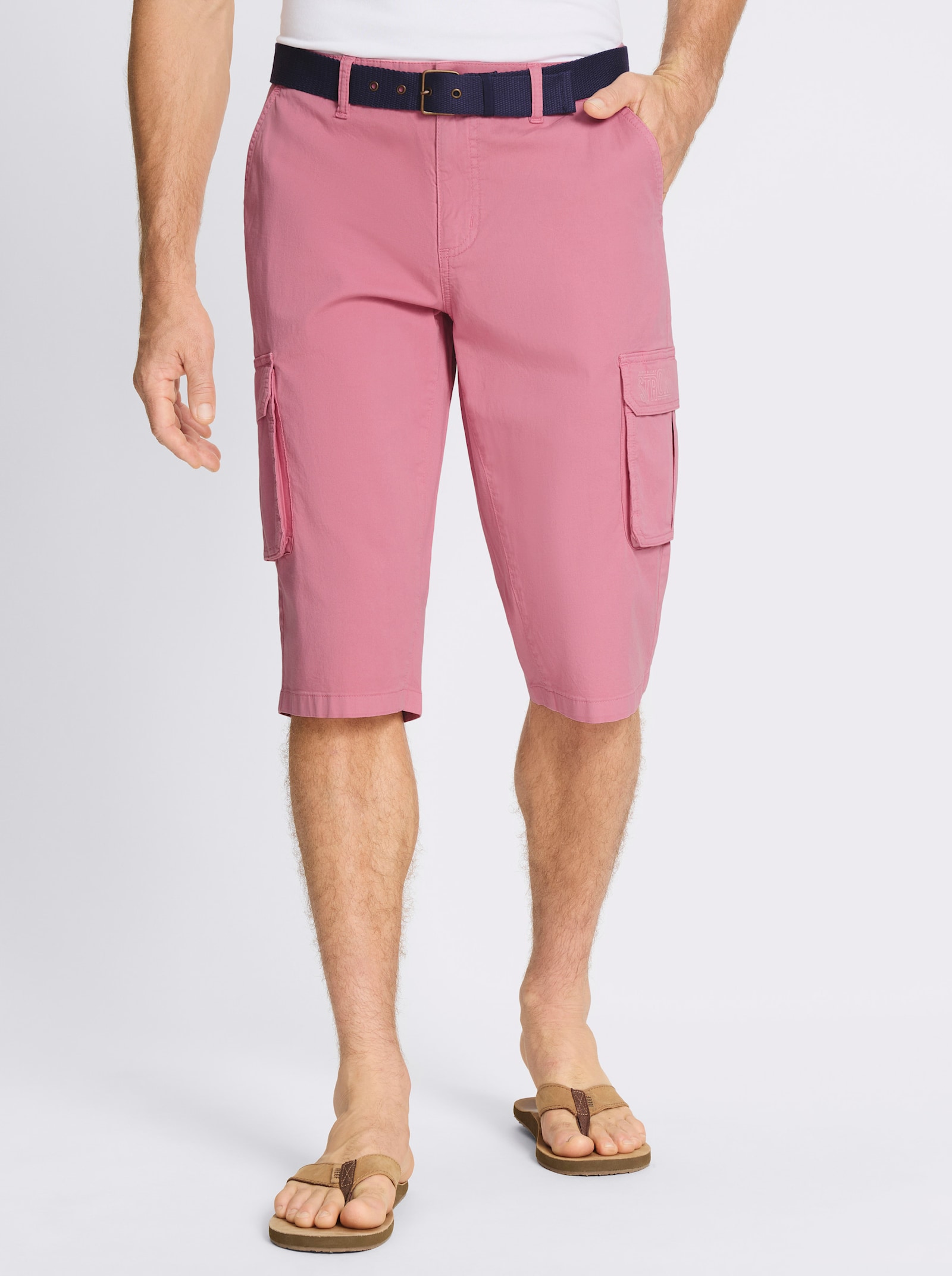Bermudas in Twill-Qualität - altrosa