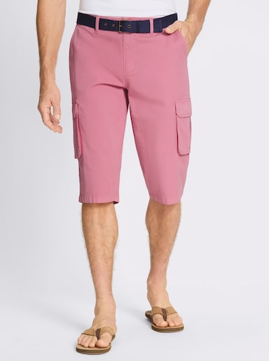 Bermudas in Twill-Qualität - altrosa