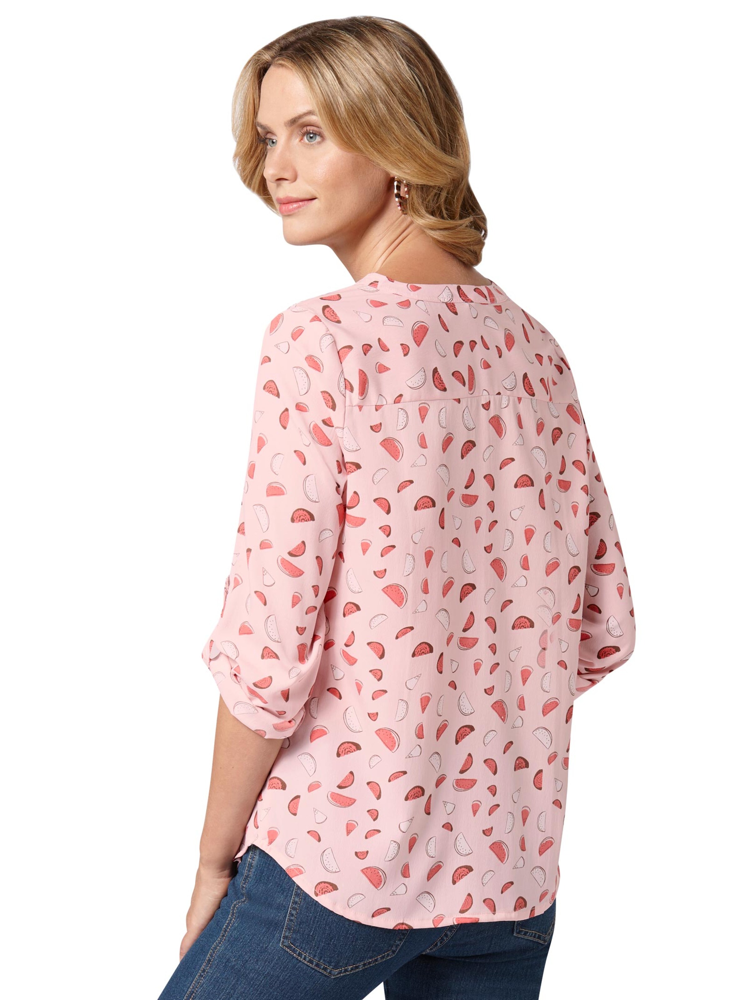 Bluse - koralle-bedruckt