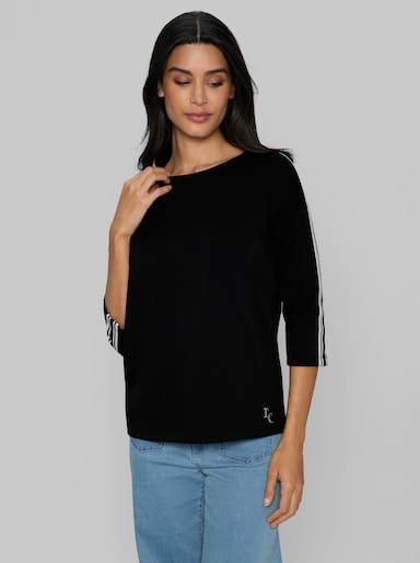 heine Sweatshirt mit Modal - schwarz