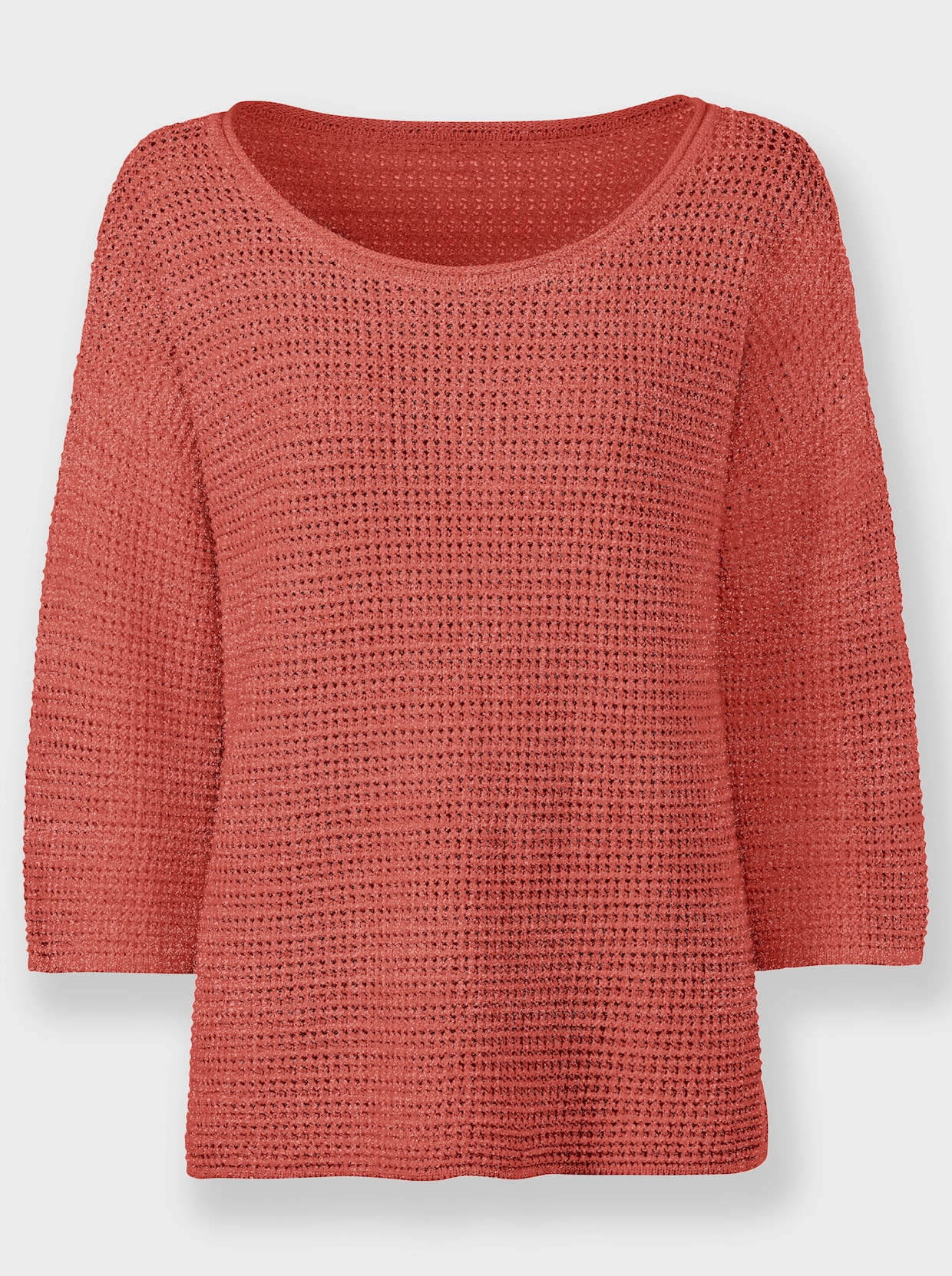 heine Pull encolure ronde - terre cuite