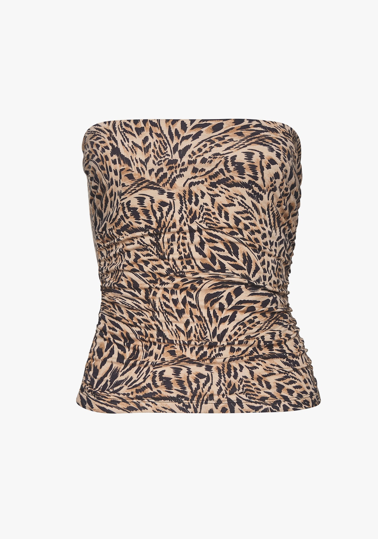 Buffalo Haut bandeau - beige-bleu jean imprimé