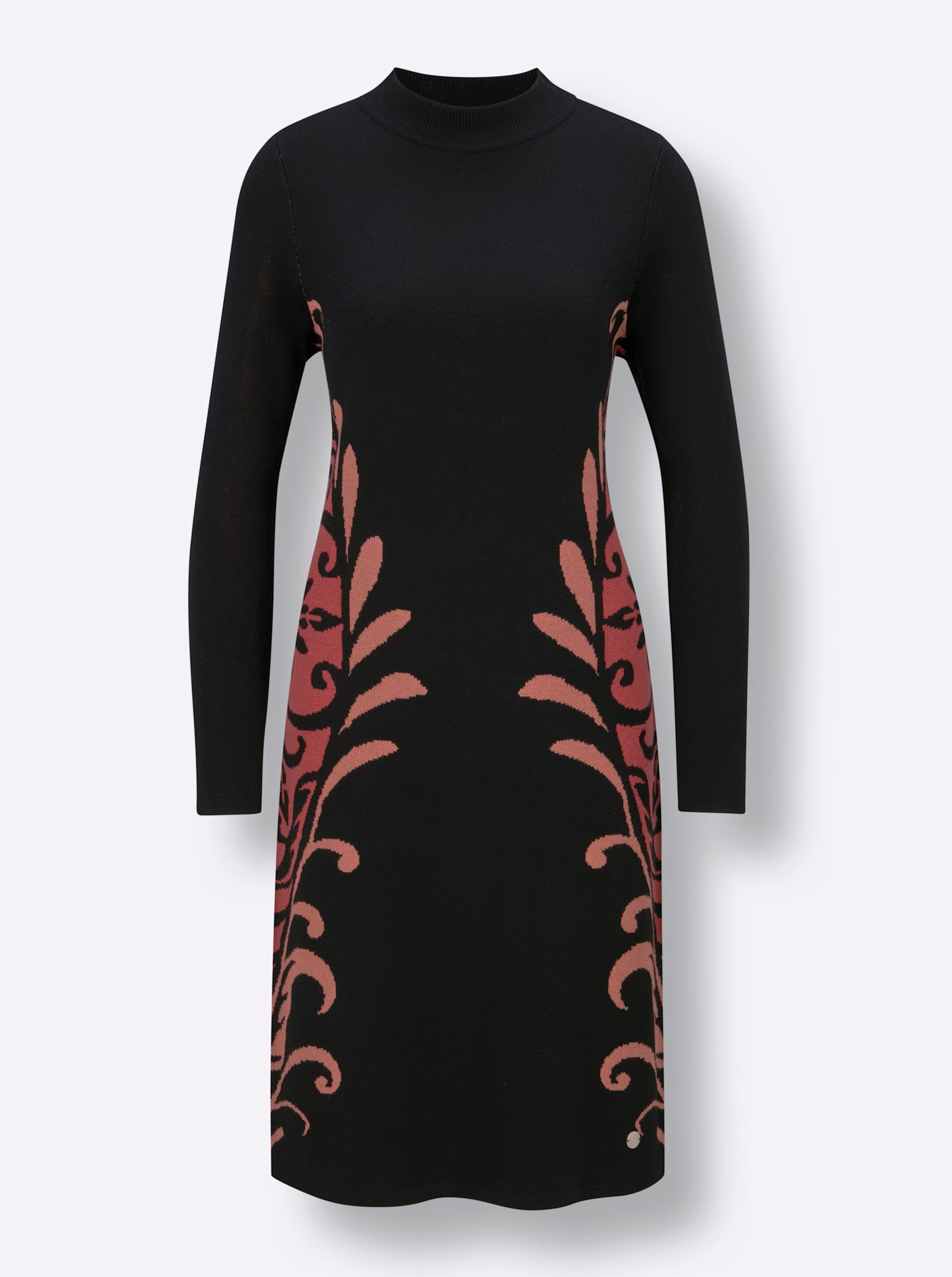 Schwarz-Terra Strickkleid - Bild 2