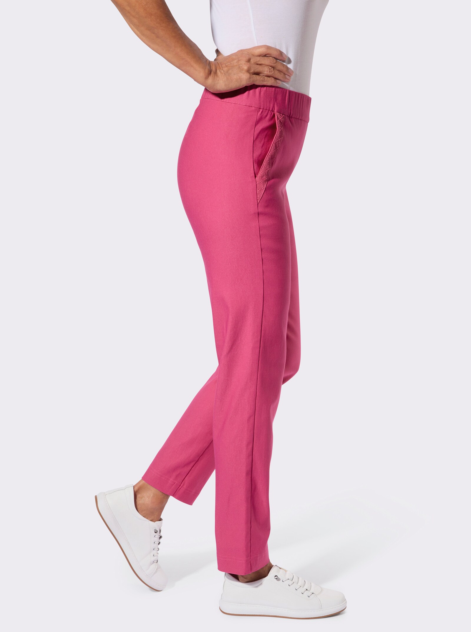 Bengalinhose mit Rundum-Dehnbund - fuchsia