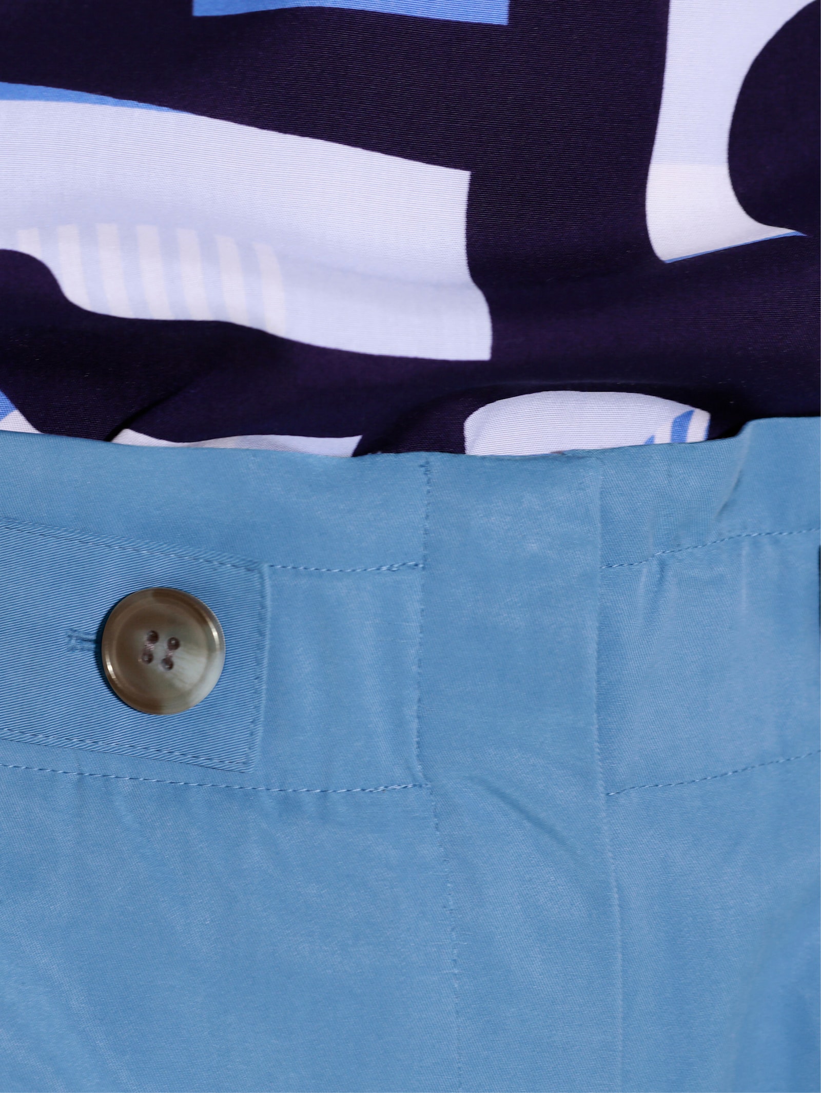 Paperbag-Hose in luftiger Lyocell-Qualität - mittelblau